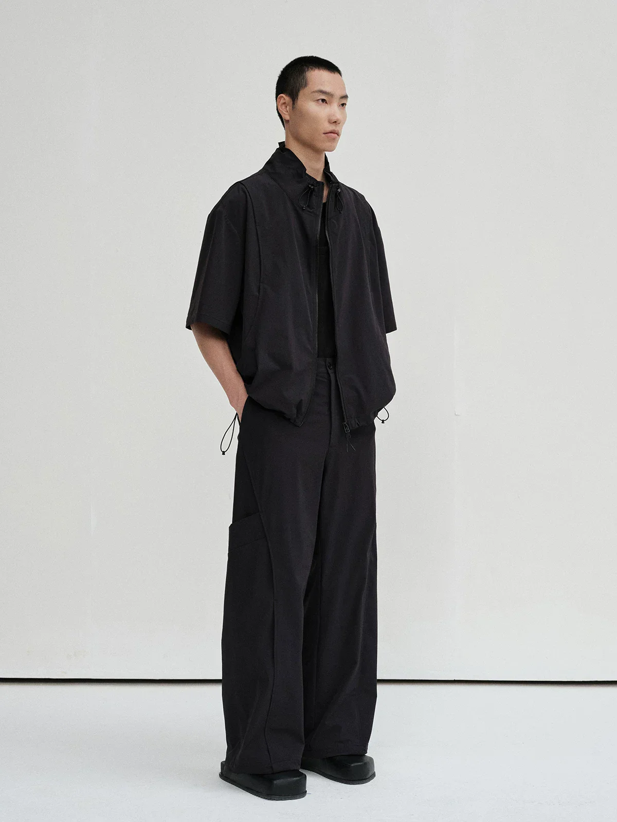 Curved Panel Utility Nylon Bottoms - Image 4