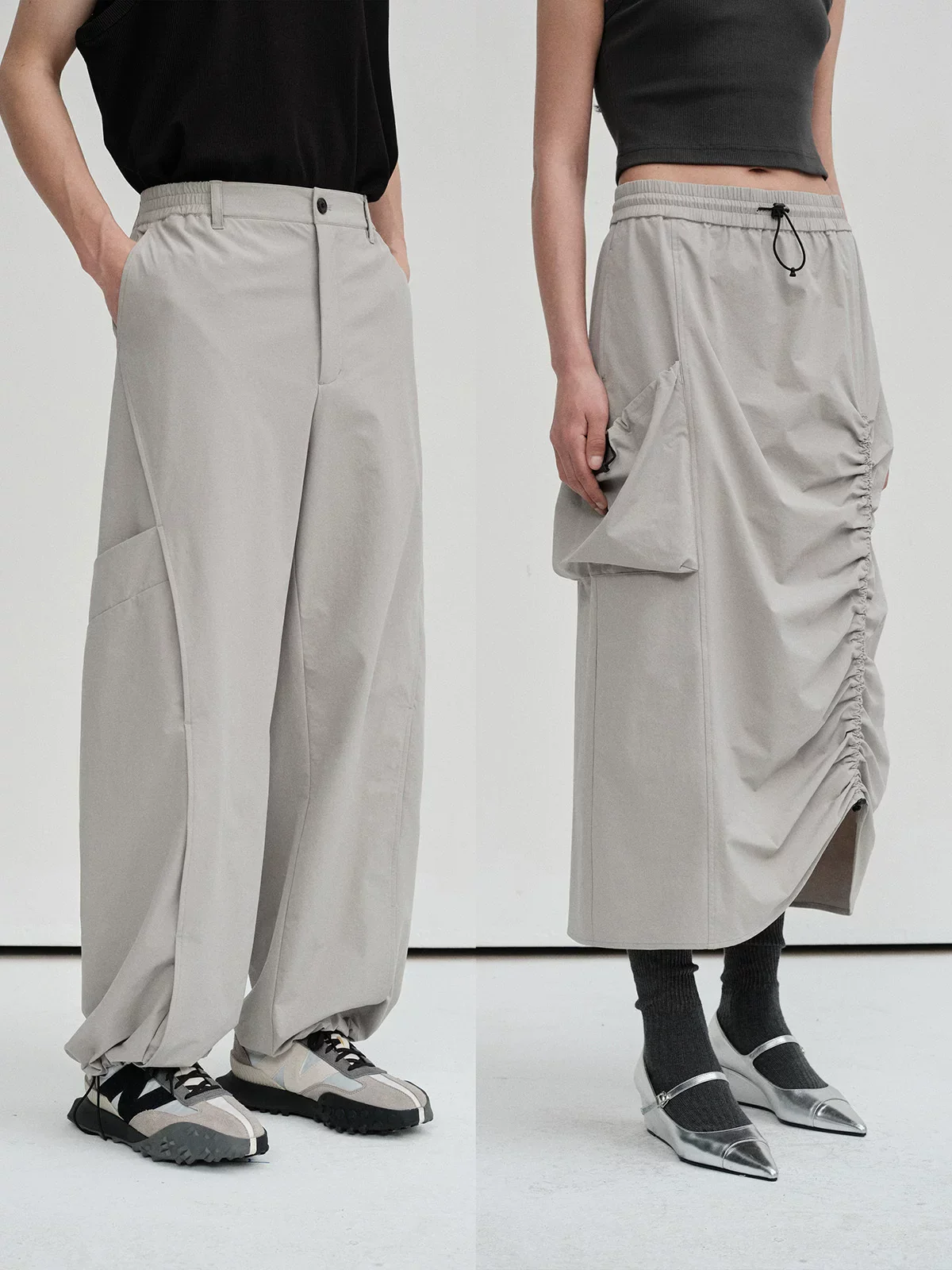 Curved Panel Utility Nylon Bottoms - Image 5