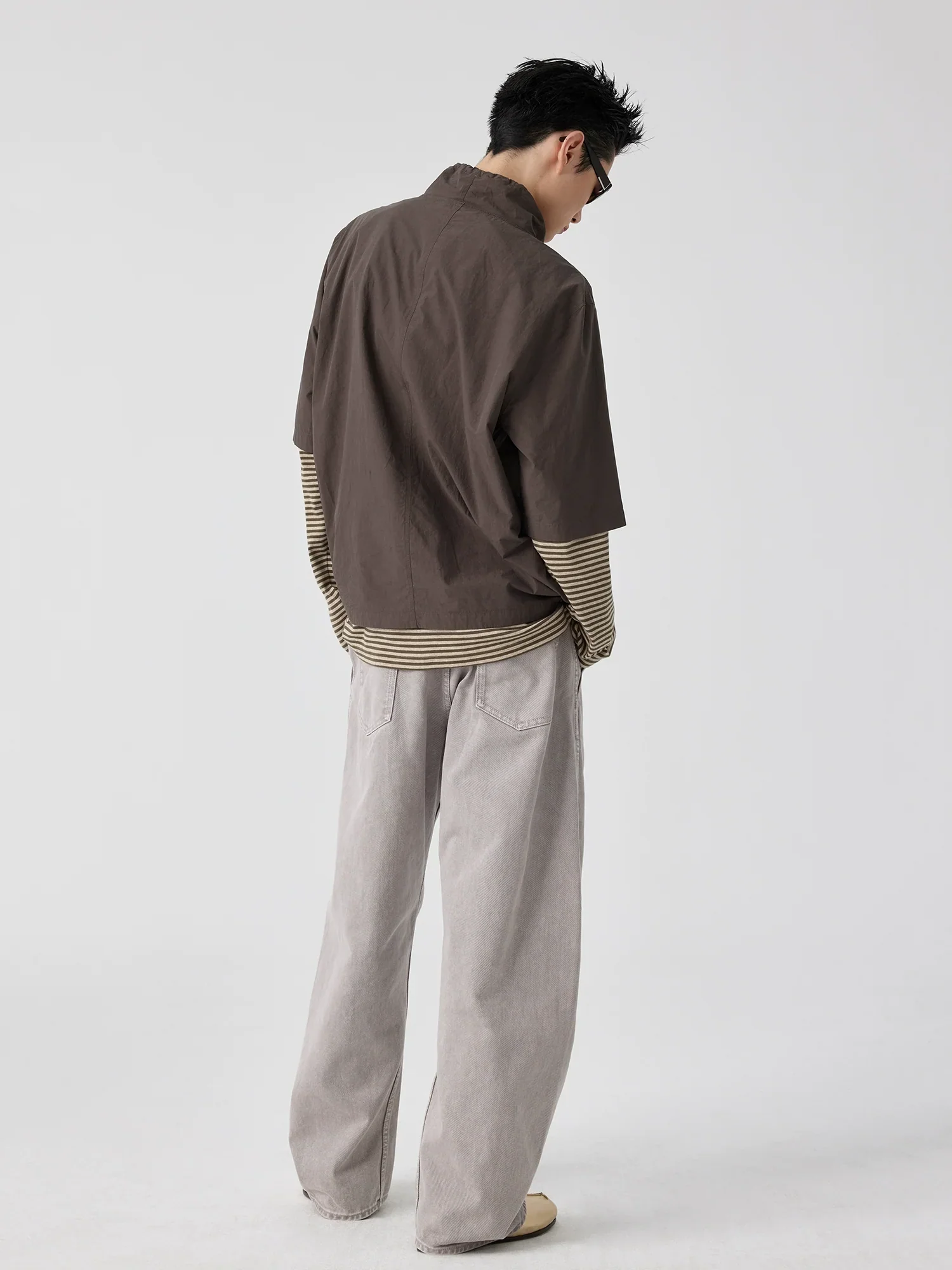 Curved Seam Belted Jeans - Image 2