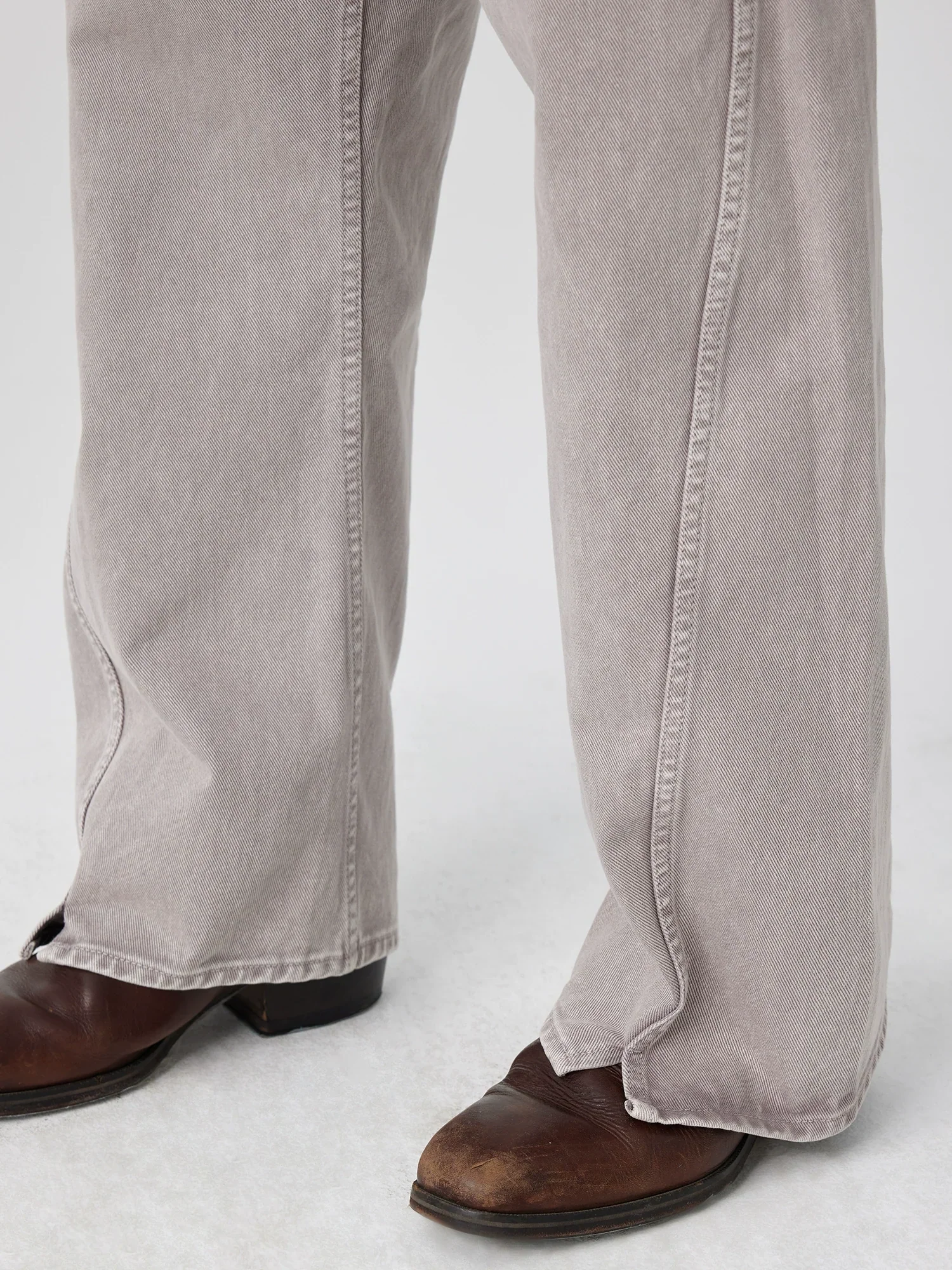Curved Seam Belted Jeans - Image 5