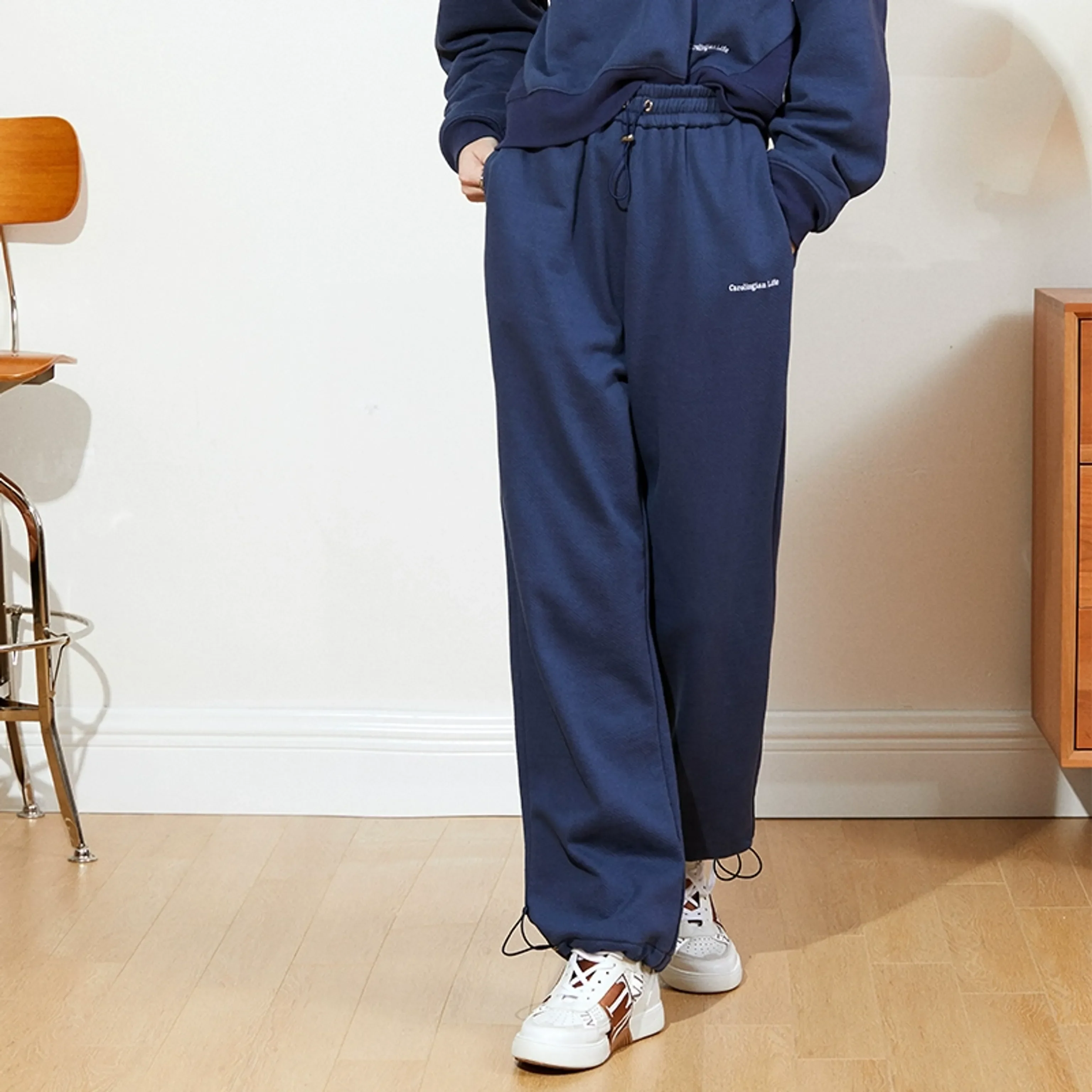 Custom-Woven Cotton Loungewear Set - Image 8