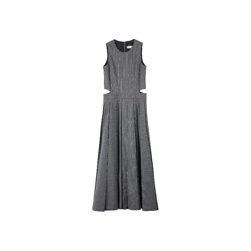 Cutout Pleated Midi Dress - Image 6