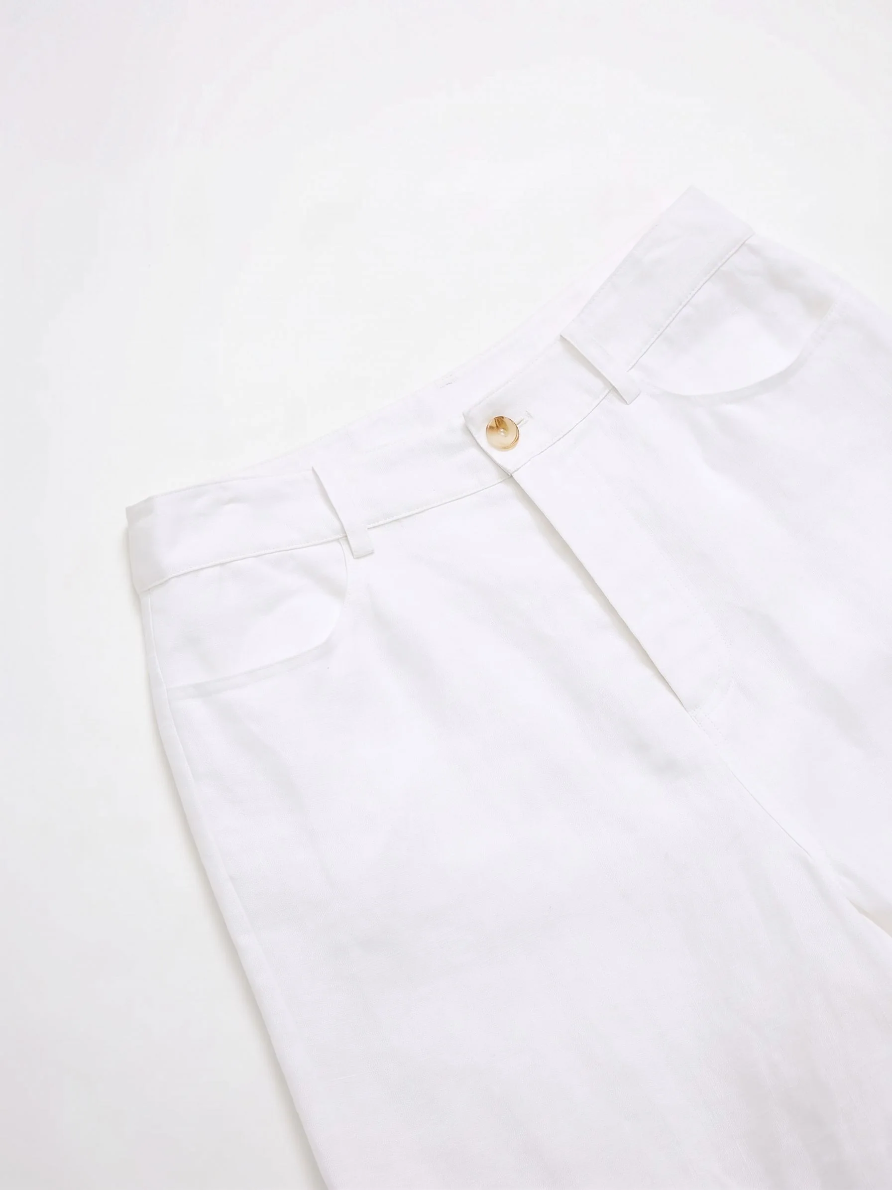 Cutwork Linen Pants