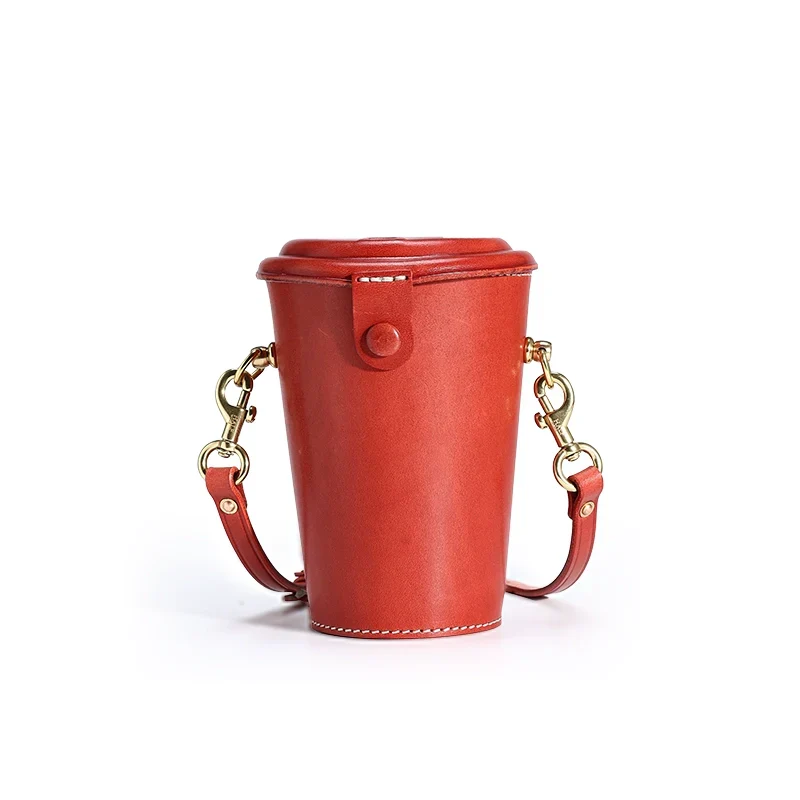 Cylinder Leather Crossbody Bag - Image 8