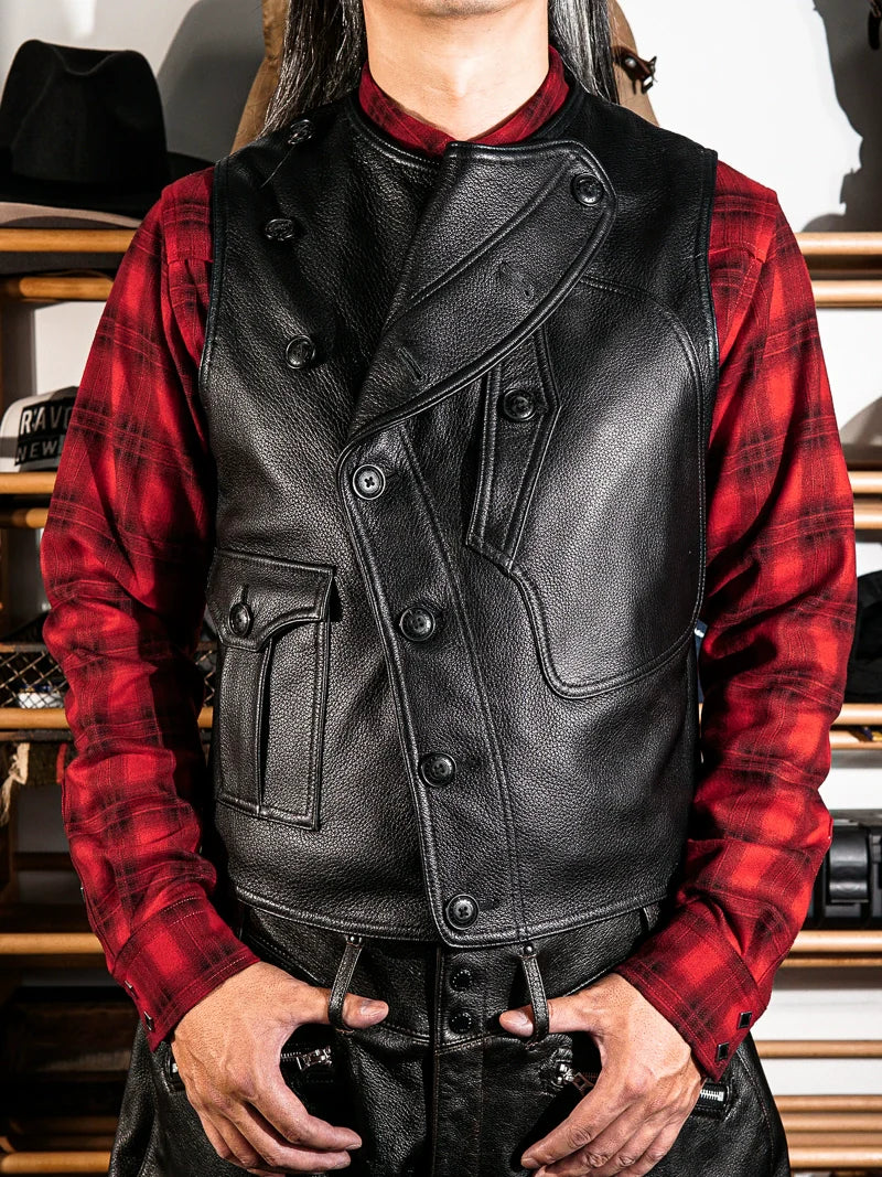 D-Pocket Racing Goatskin Vest