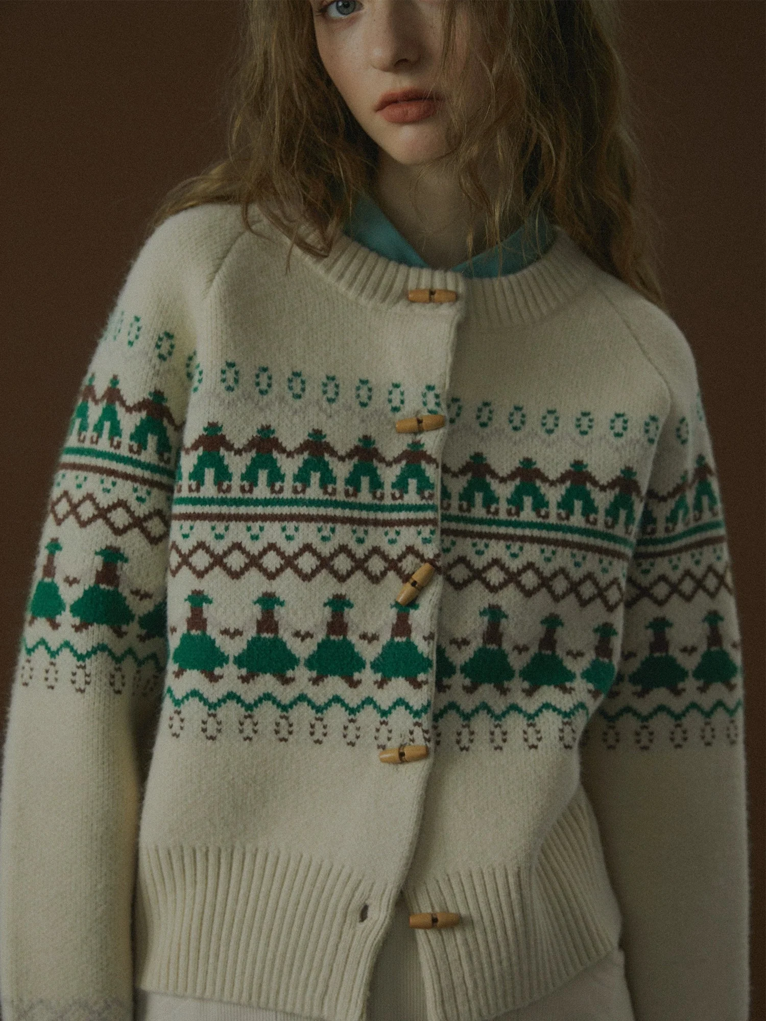 Dancing Figure Fair Isle Cardigan - Image 3