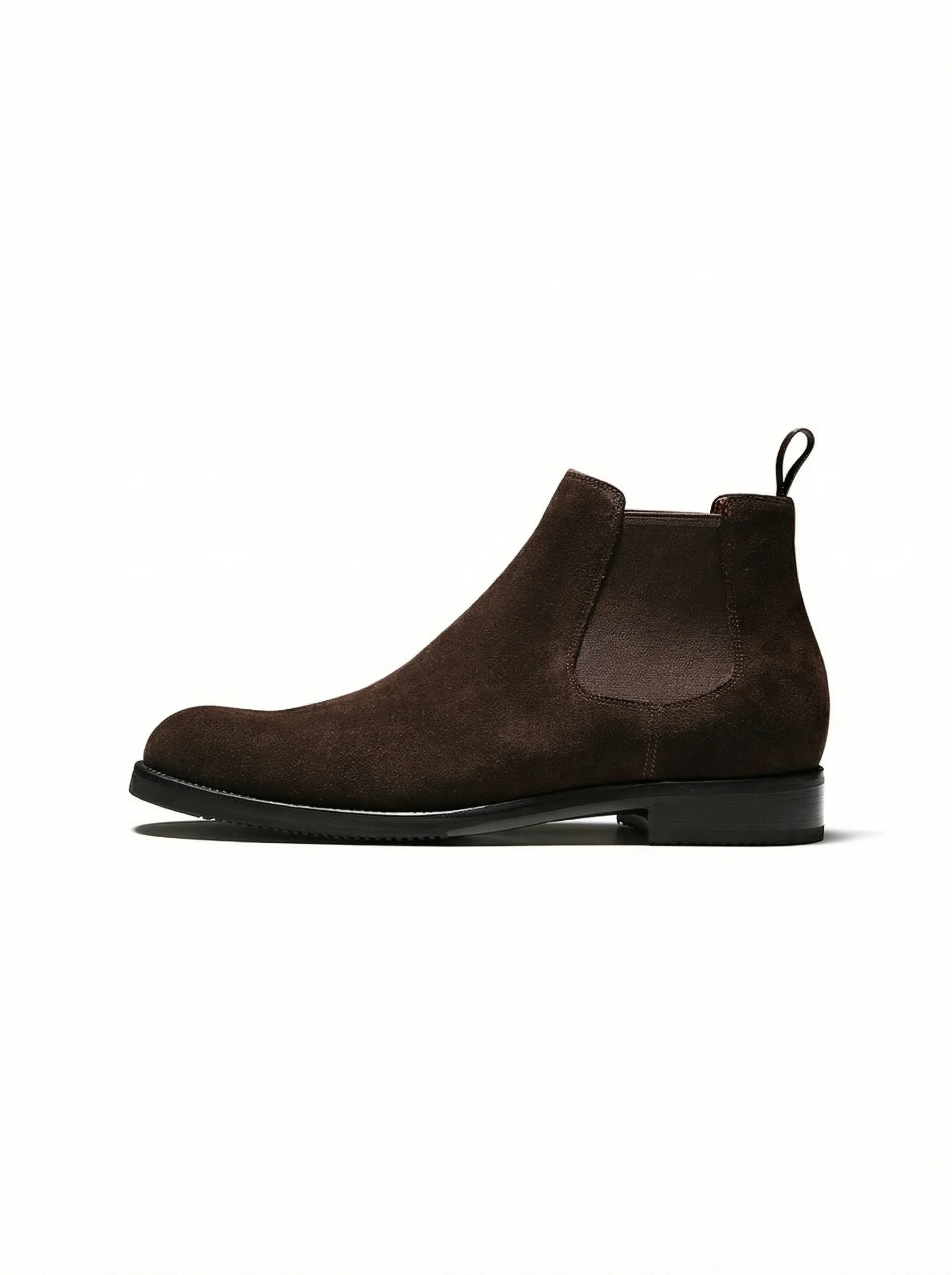 Dark Brown Suede Chelsea Boots - Image 2