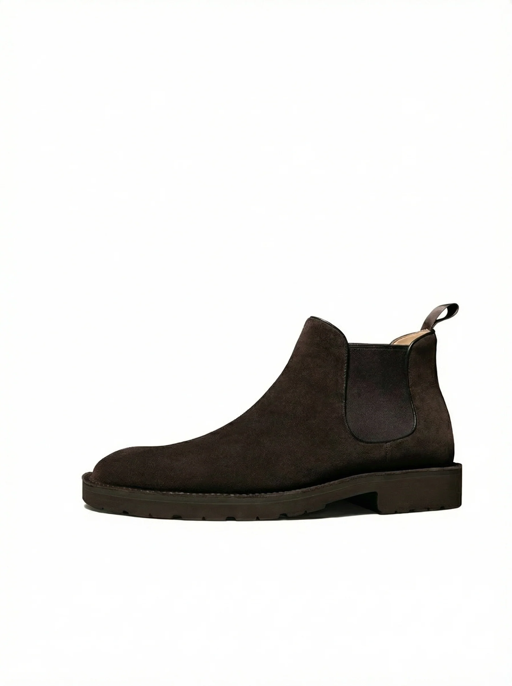 Dark Coffee Suede Chelsea Boot
