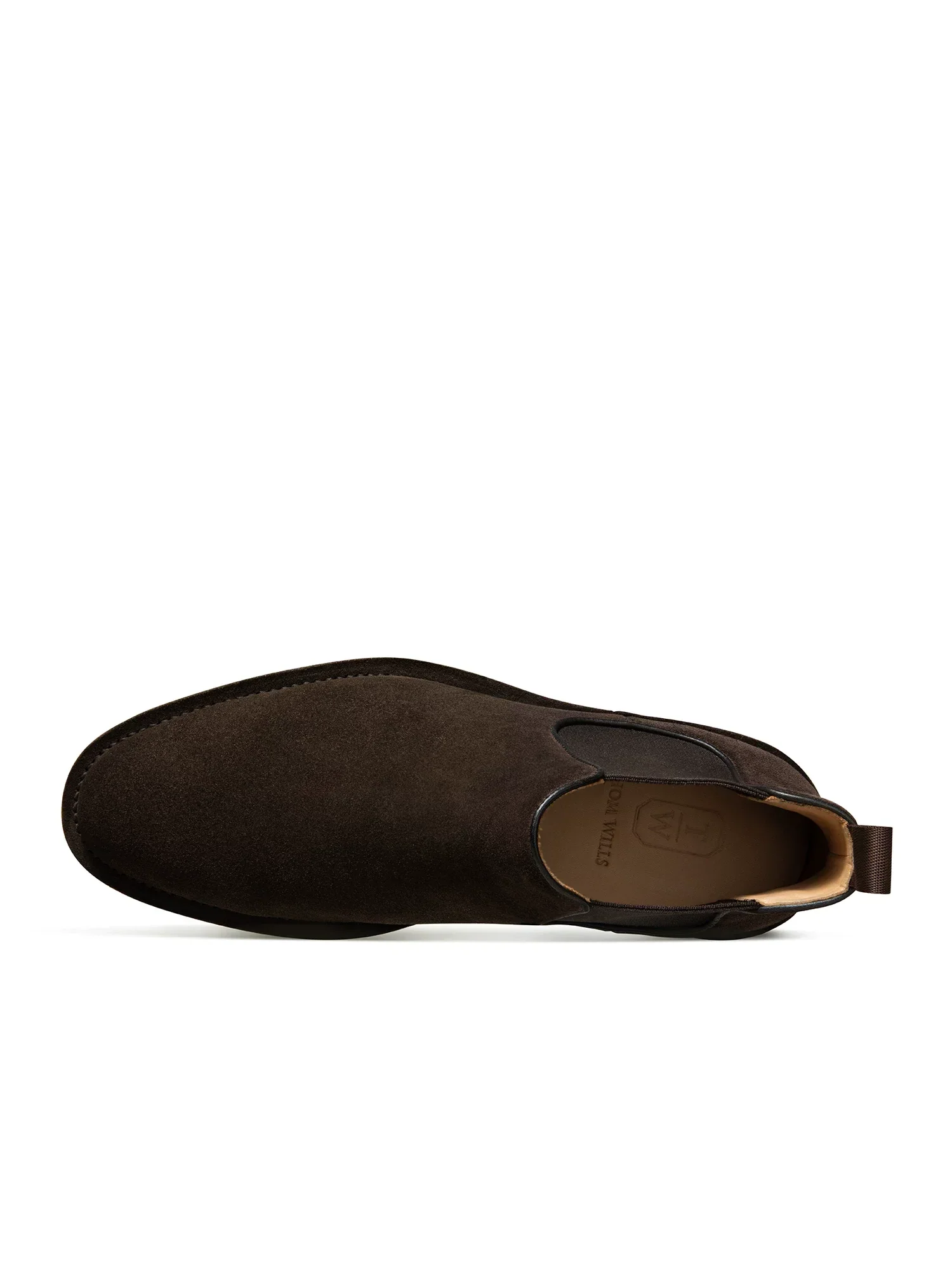 Dark Coffee Suede Chelsea Boot - Image 3