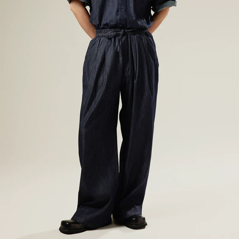 Dark Denim Wide-Leg Pants - Image 2