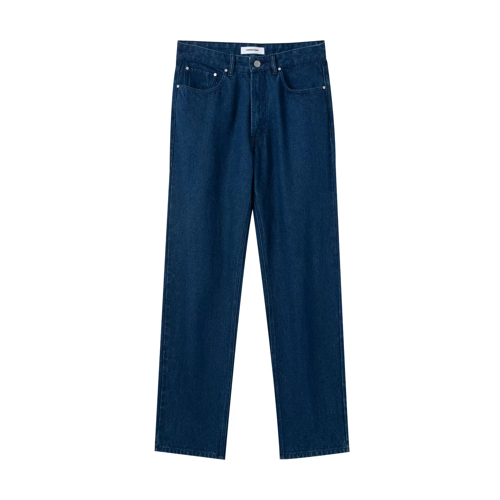 Dark Indigo Relaxed Straight Jeans - Image 5