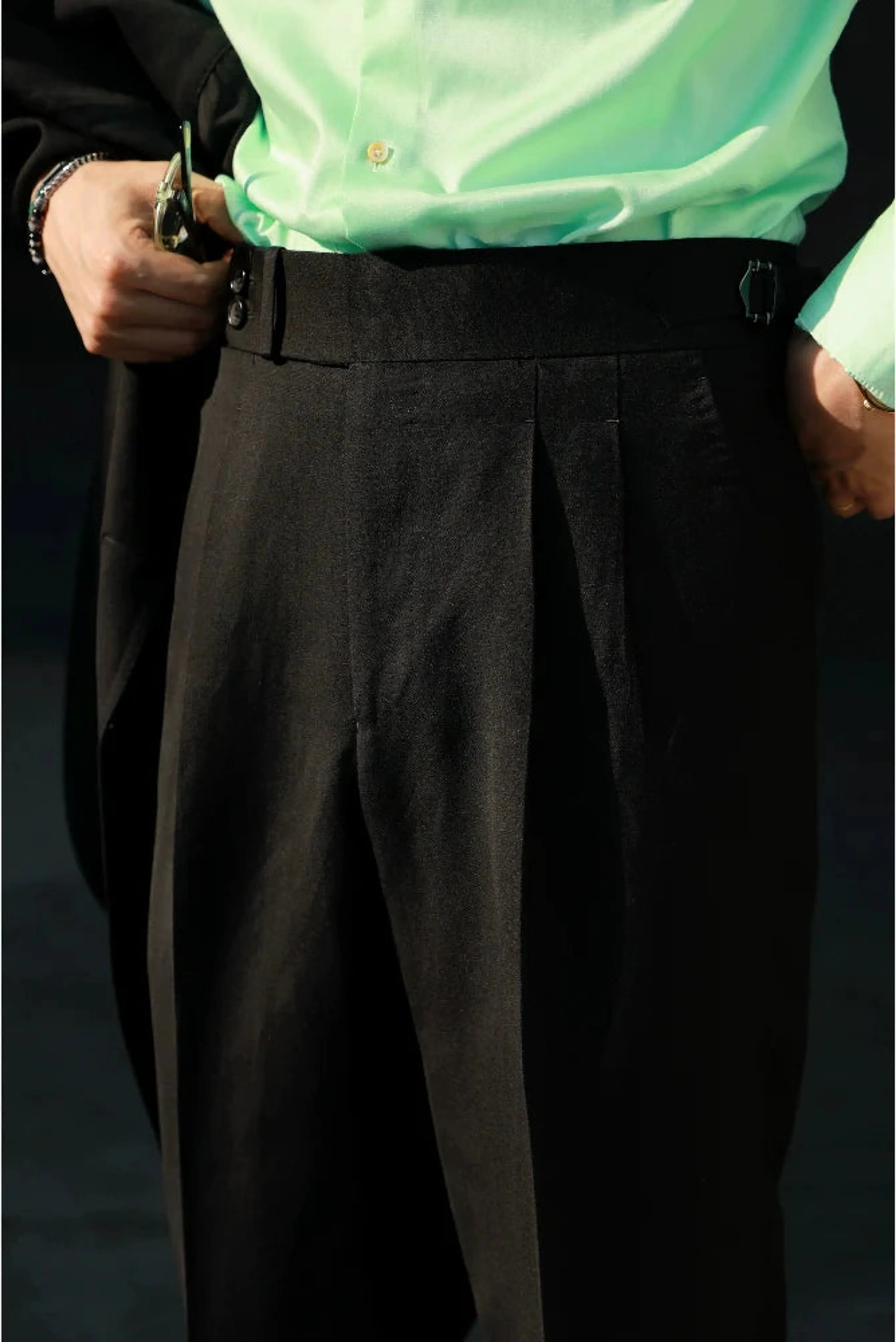 Dark Knight Pleated Trousers - Image 4