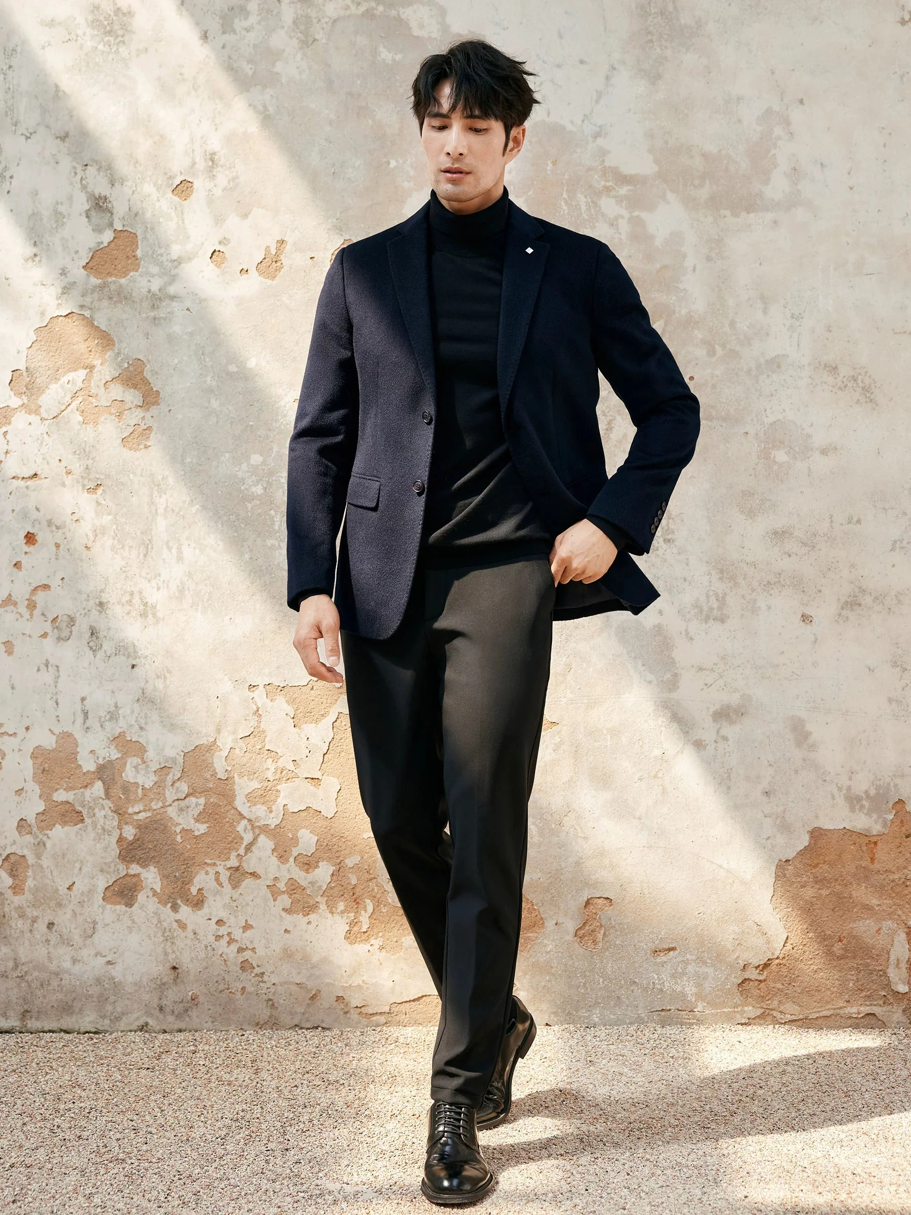 Dark Navy Cashmere Blazer