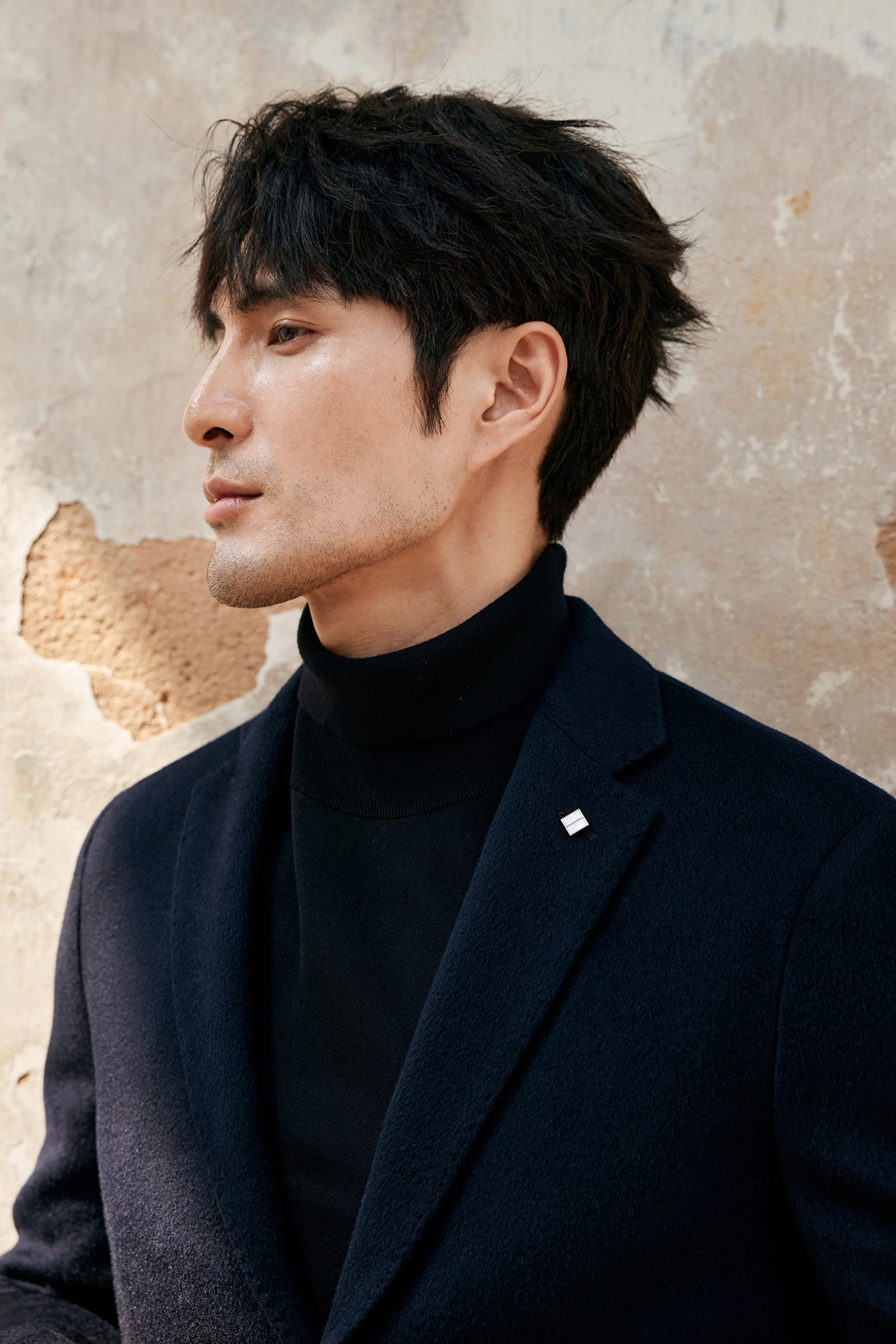 Dark Navy Cashmere Blazer - Image 5