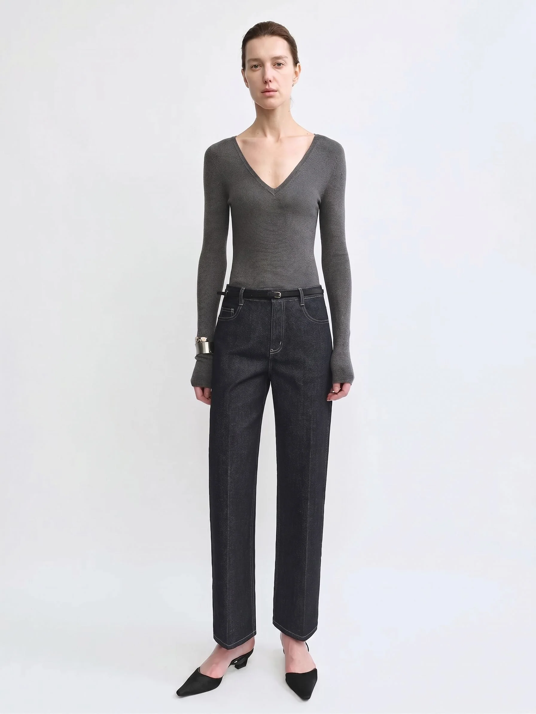 Dark Tapered Jeans - Image 2