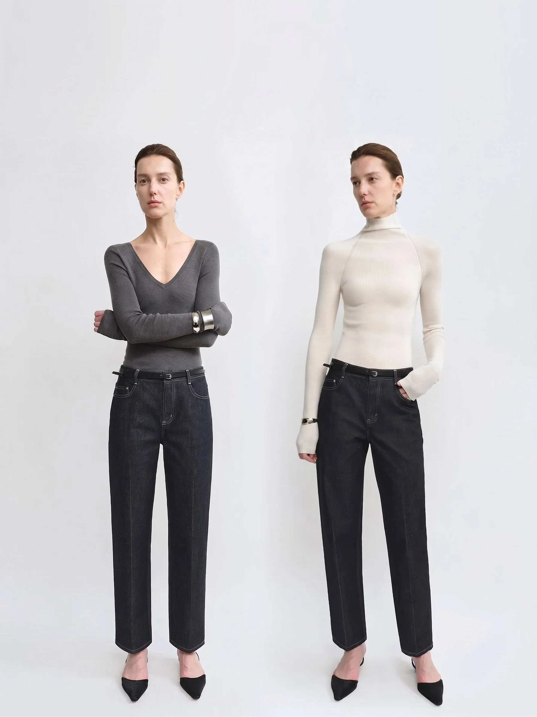 Dark Tapered Jeans - Image 3