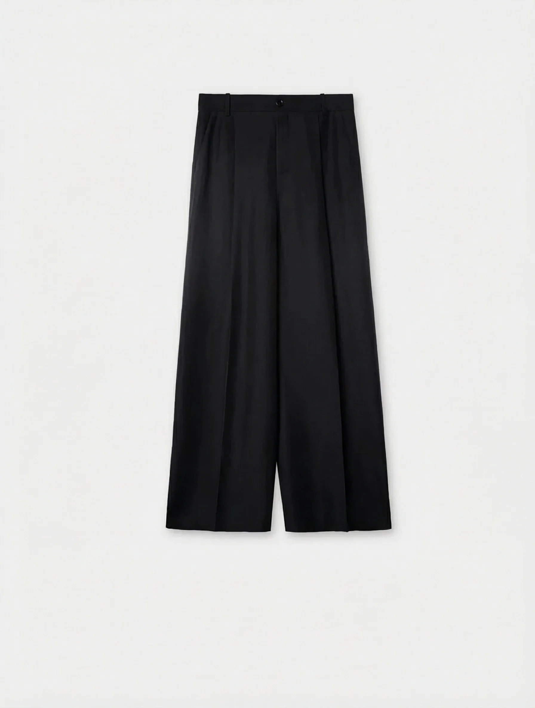 Deconstructed Slit Skirt & Linen-Blend Trousers - Image 7