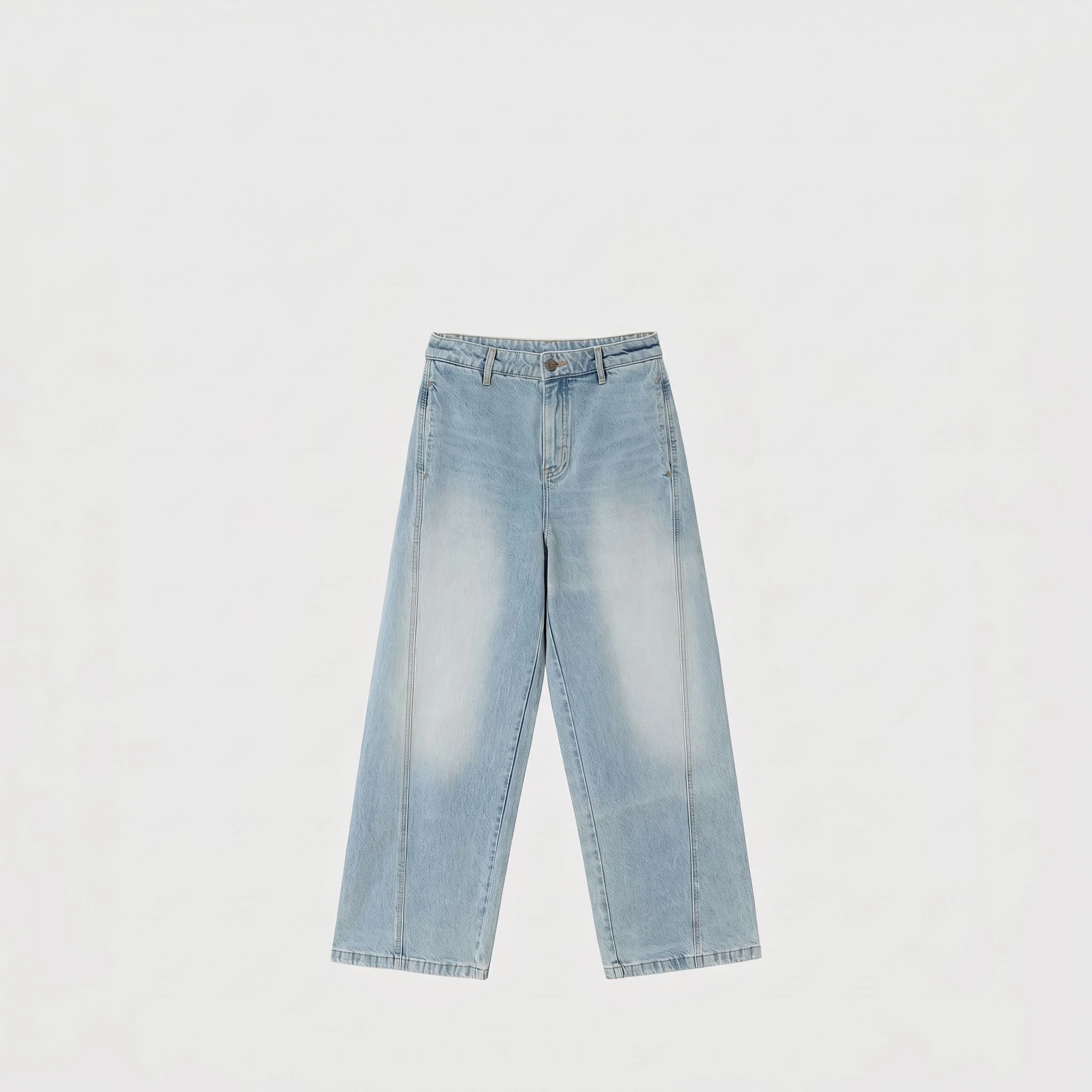 Deconstructed Wide-Leg Jeans - Image 5