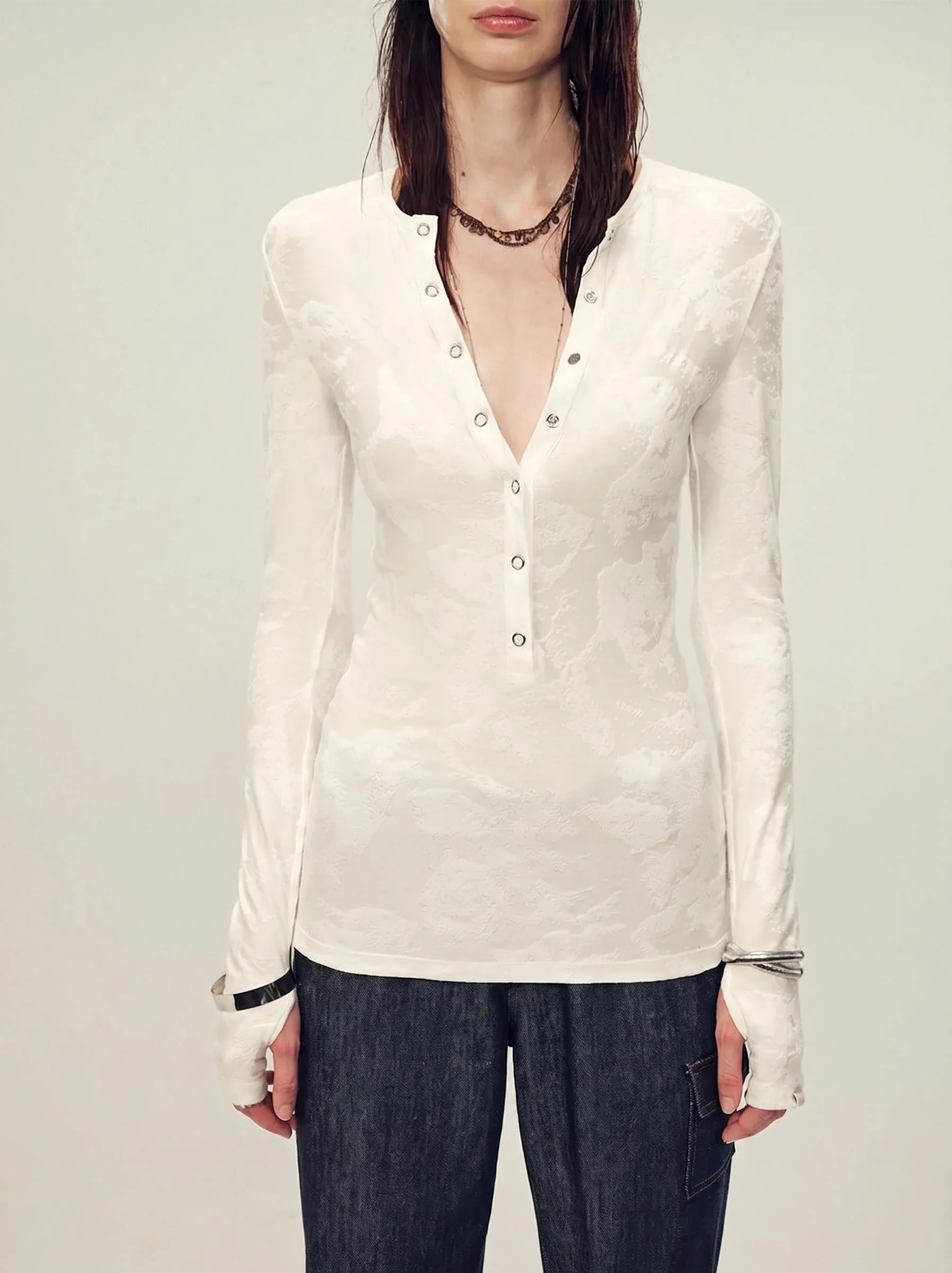 Deep V Henley - Image 2