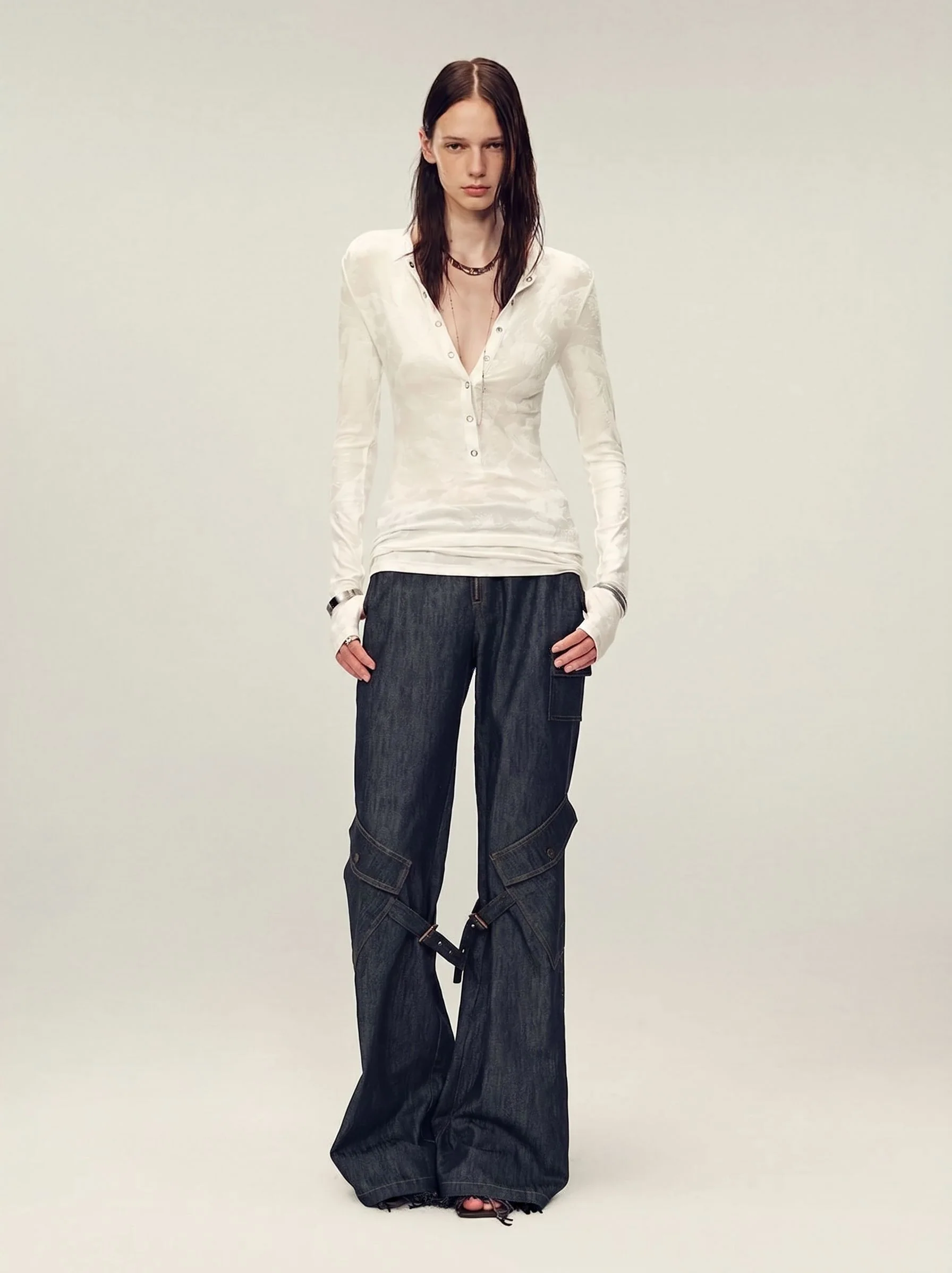 Deep V Henley - Image 3