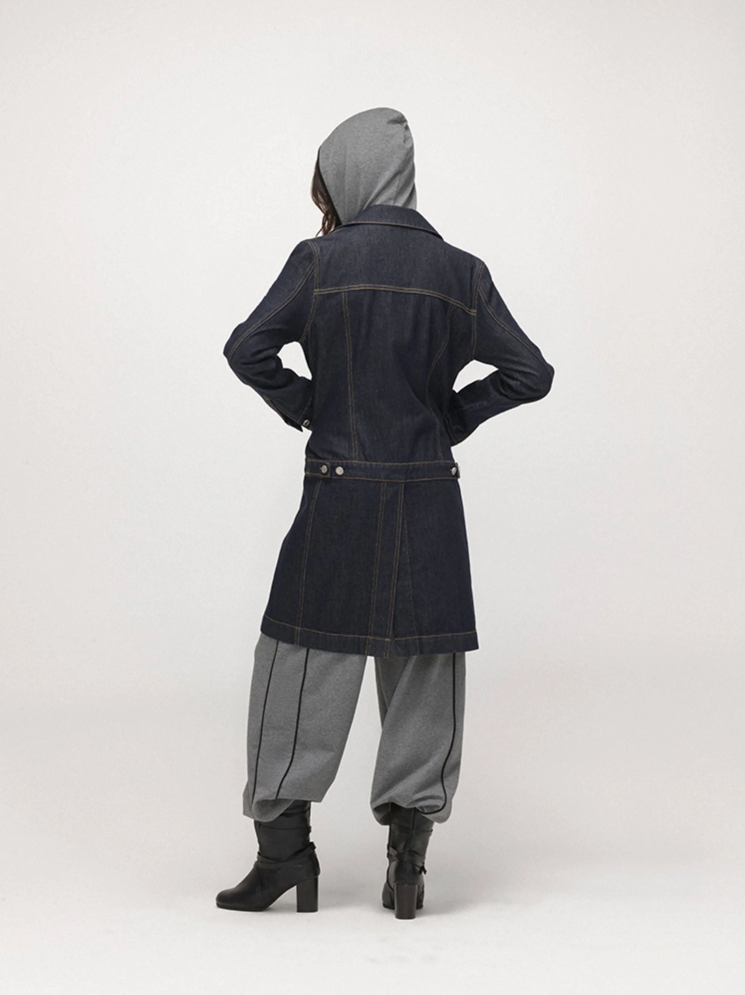 Denim Coat Jacket - Image 6