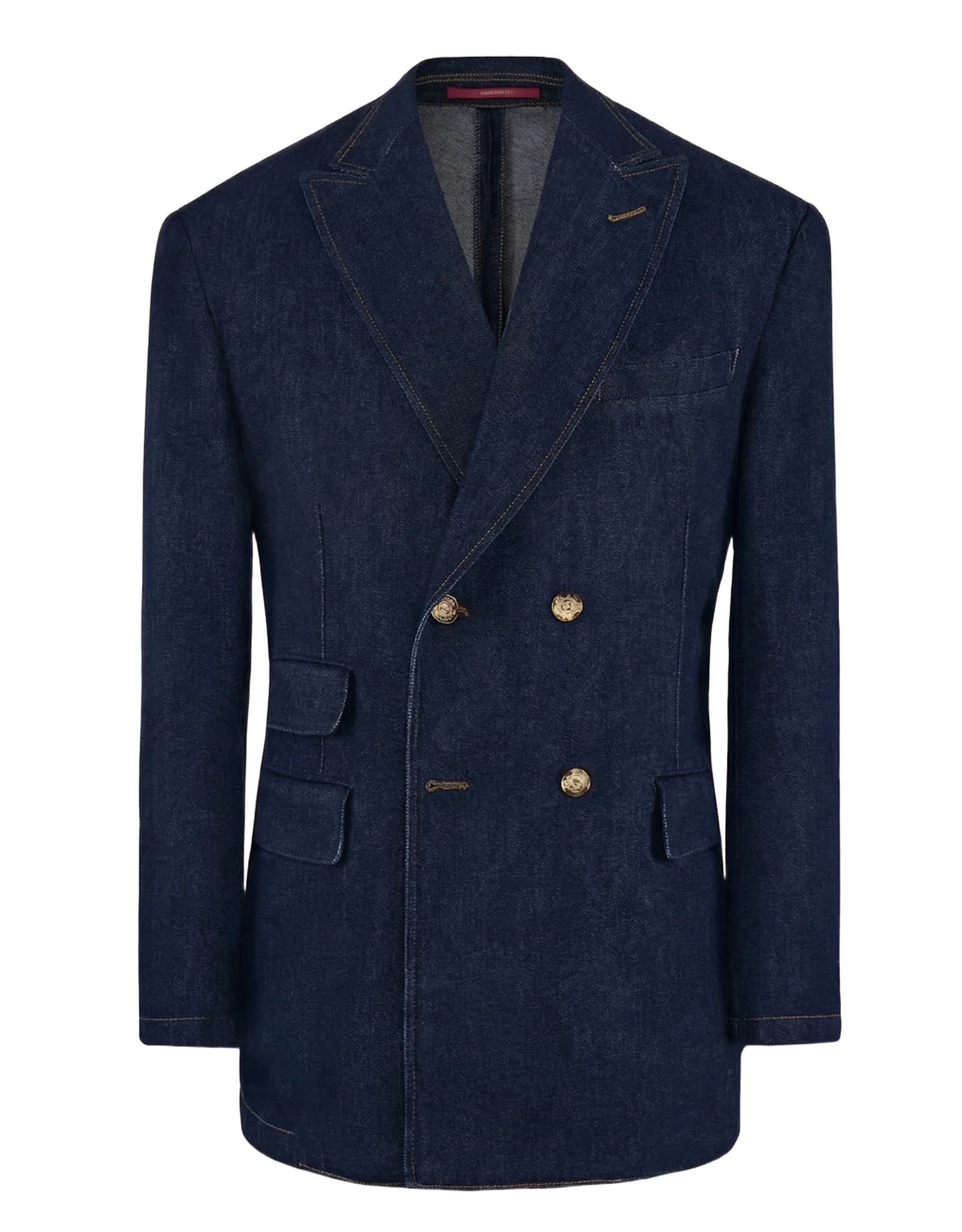 Denim Double-Breasted Blazer - Image 5