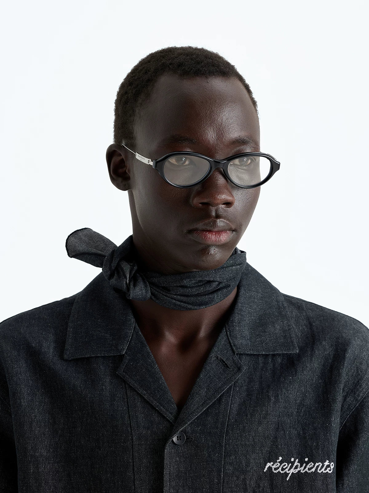 Denim-Dyed Hemp-Cotton Cuban-Collar Shirt - Image 3
