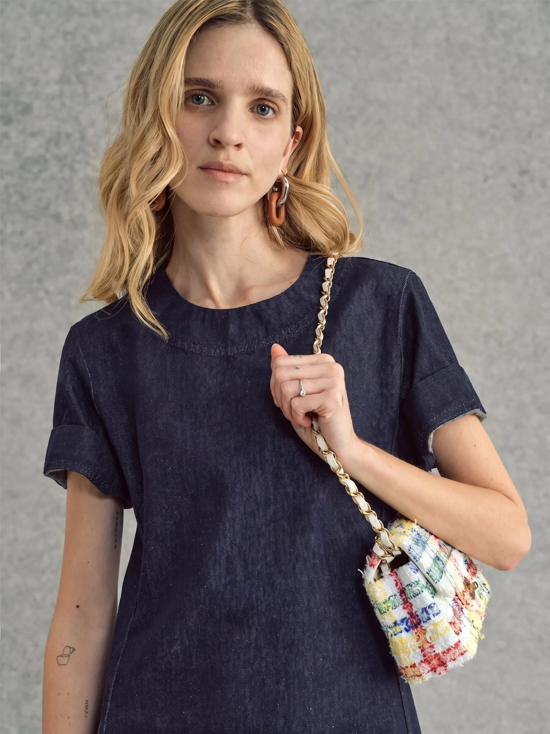 Denim Pocket Dress - Image 3