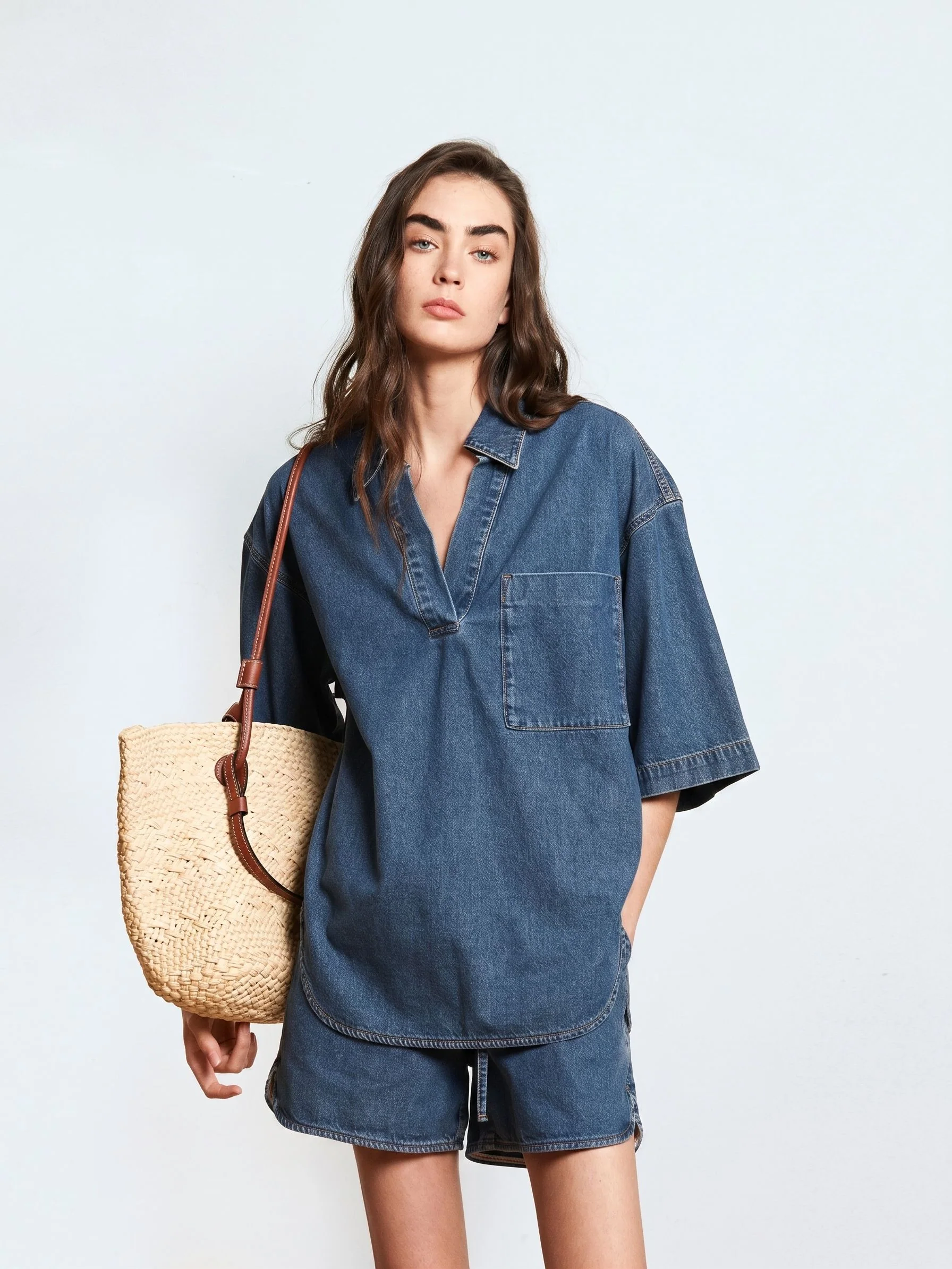 Denim Popover Set