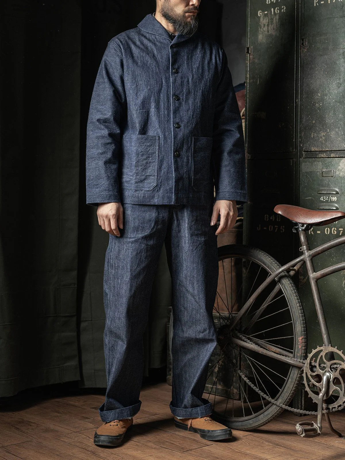 Denim Shawl Jacket - Image 3