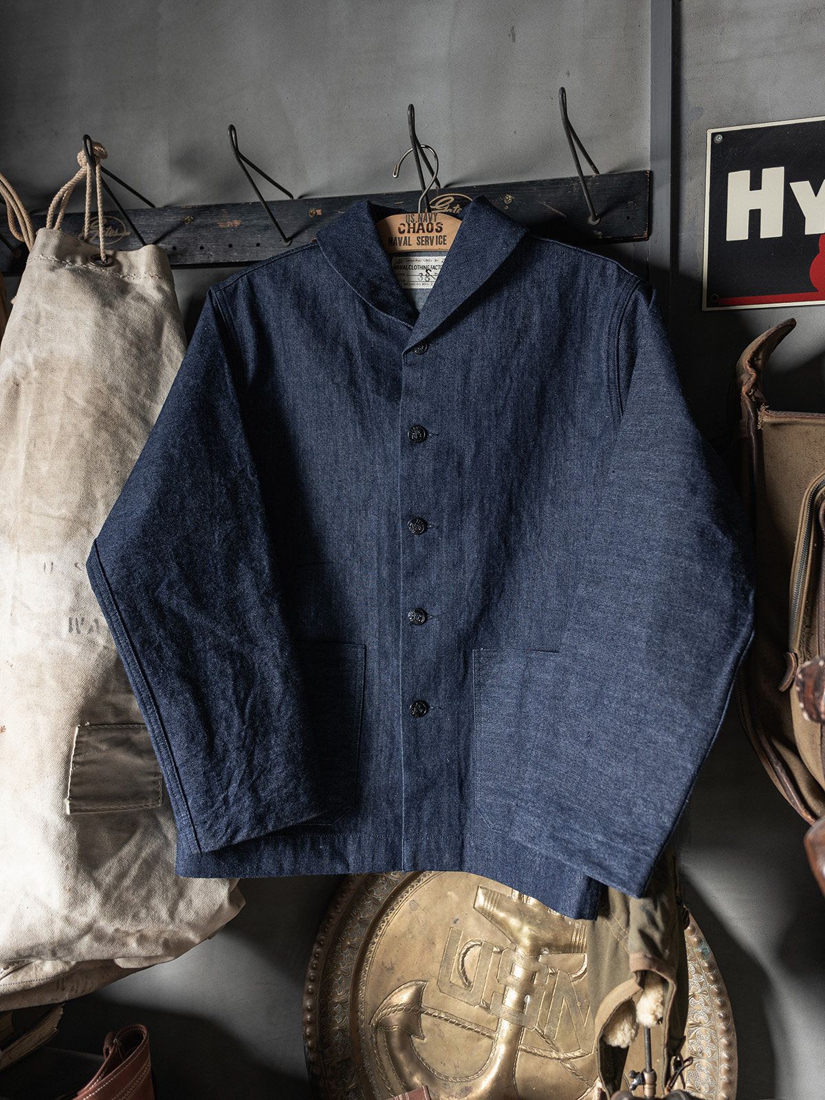 Denim Shawl Jacket - Image 4