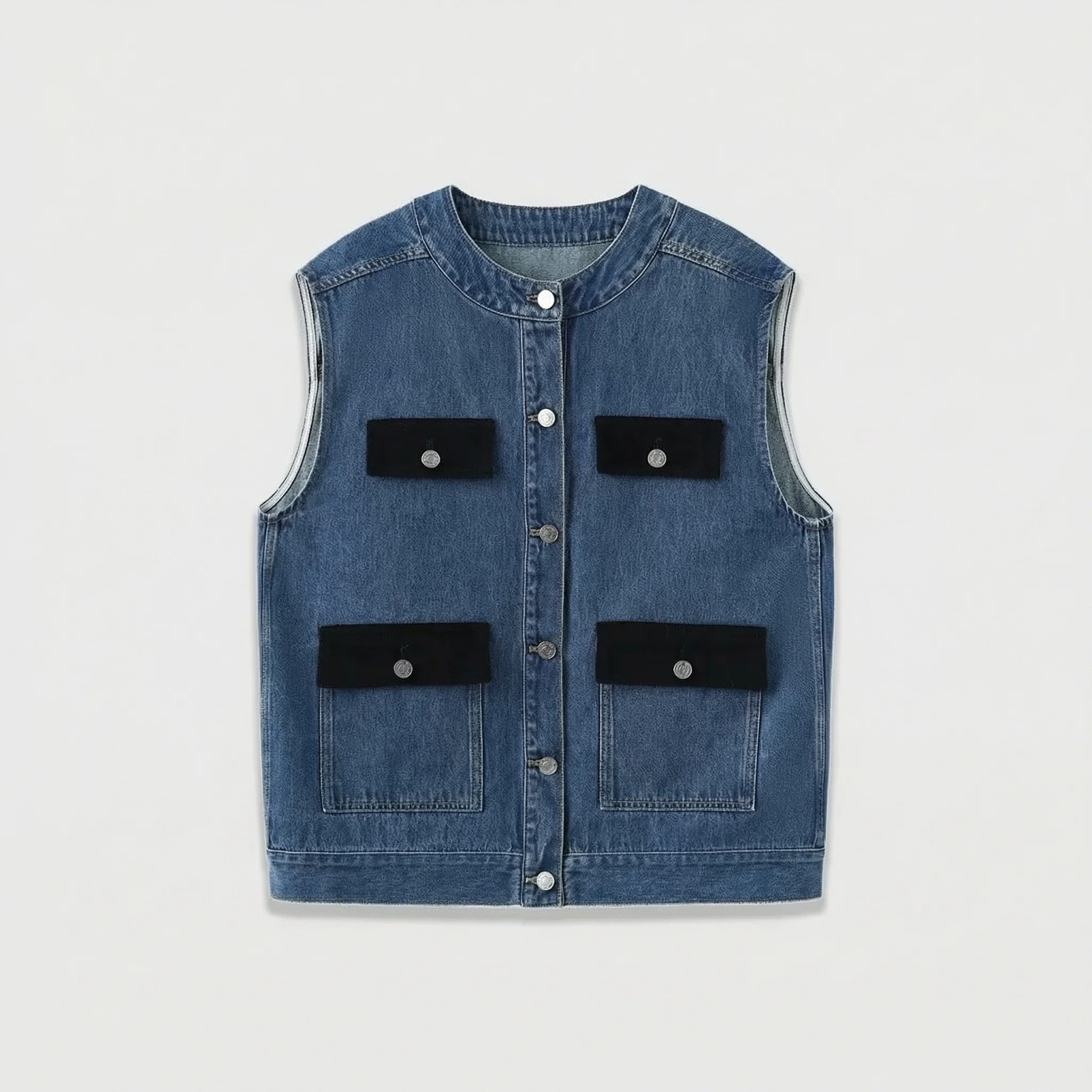 Denim Vest and Skirt Set - Image 5