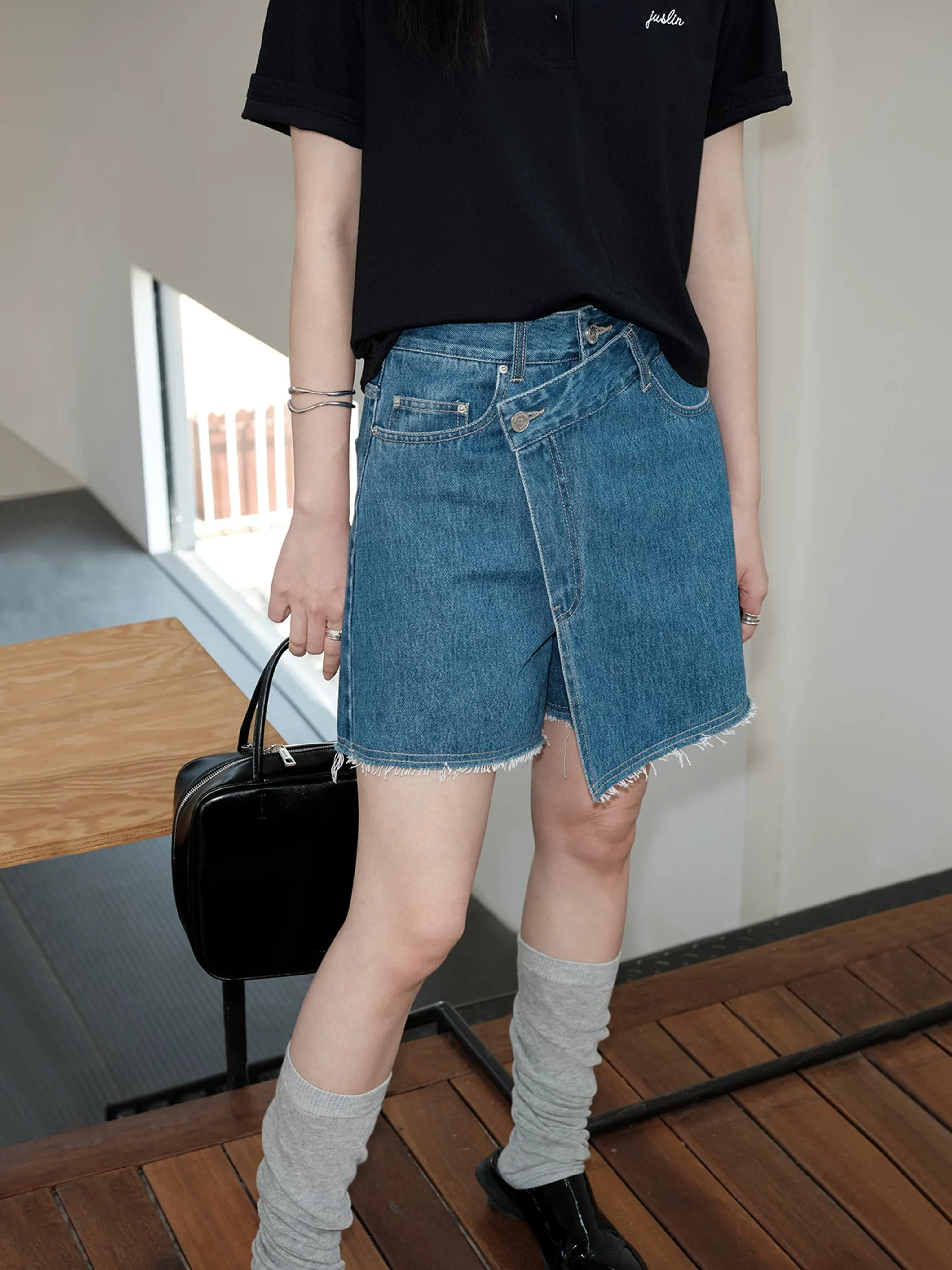 Denim Vest and Skirt Set - Image 2