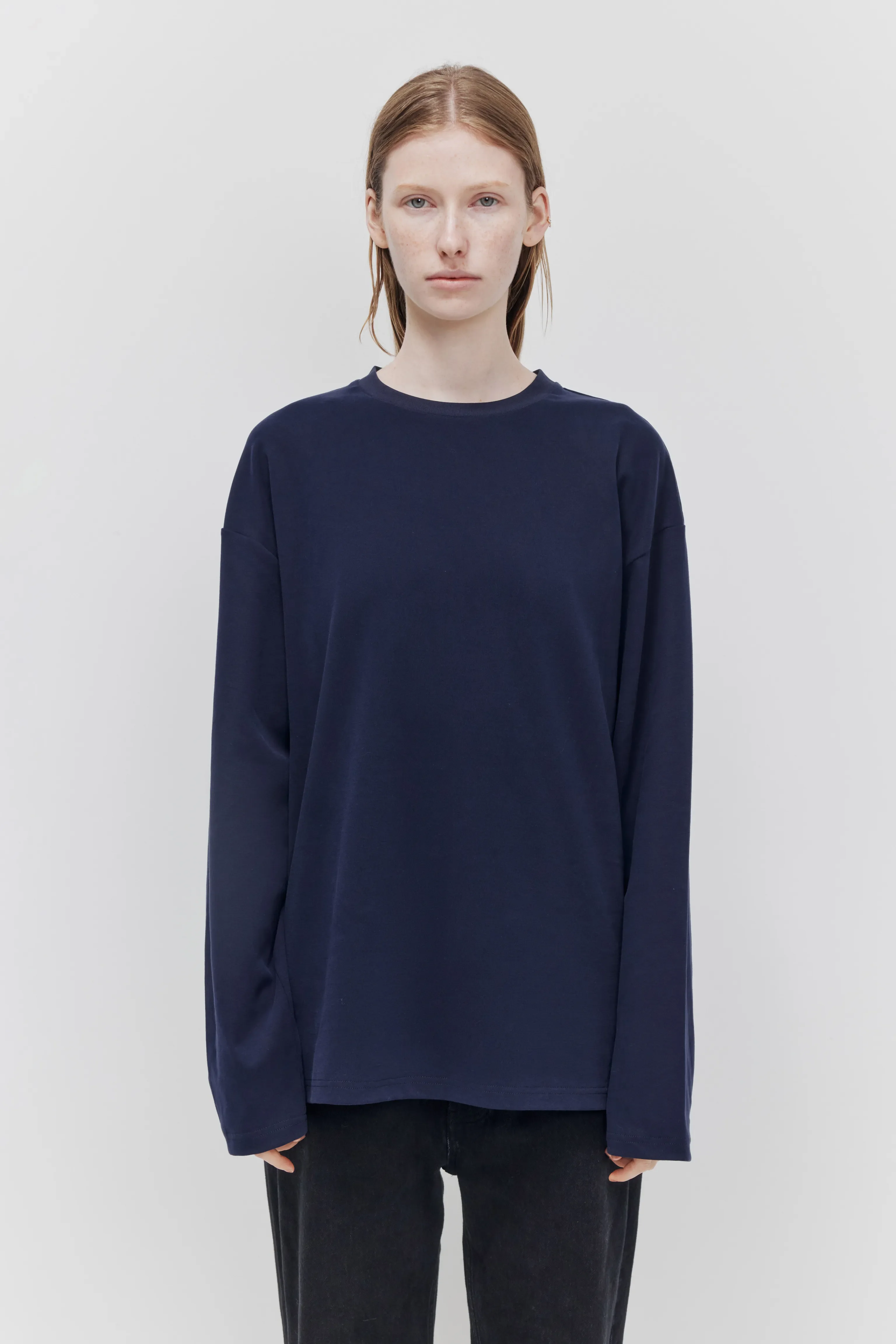 Denzel Brushed Cotton Long-Sleeve Tee