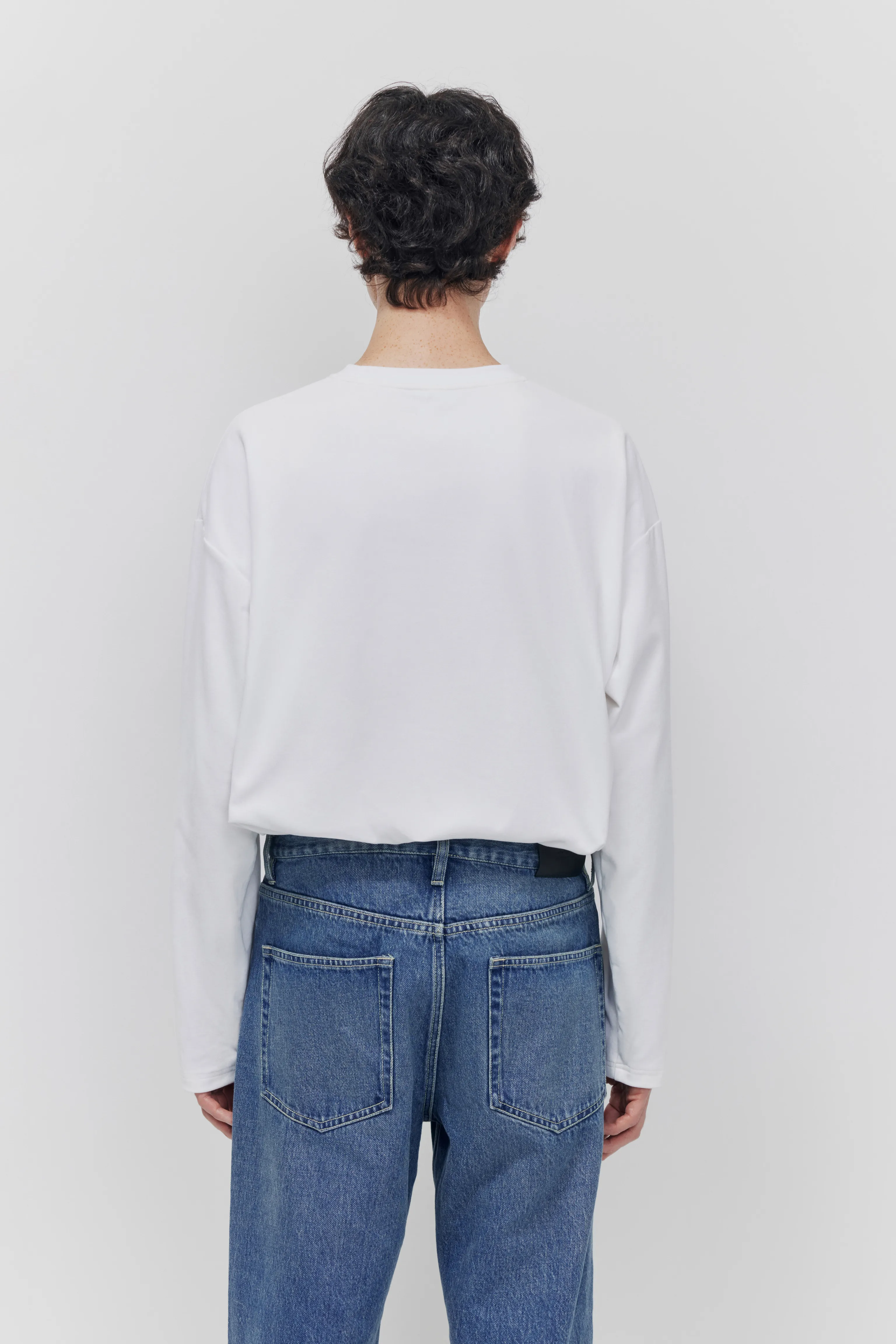 Denzel Brushed Cotton Long-Sleeve Tee - Image 2