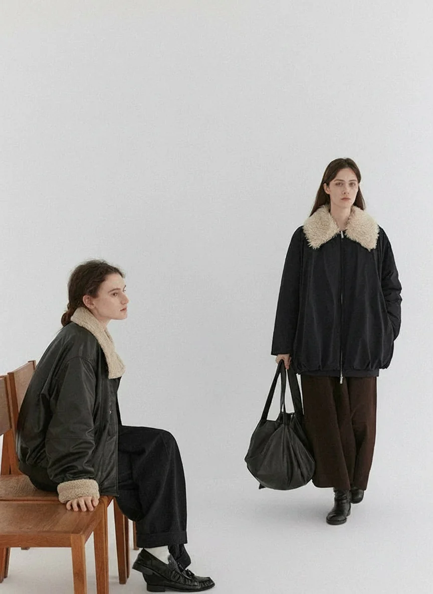 Detachable Collar Down Jacket - Image 5