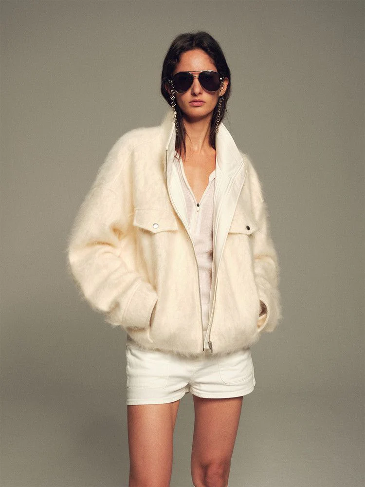 Detachable Collar Zip Jacket - Image 3