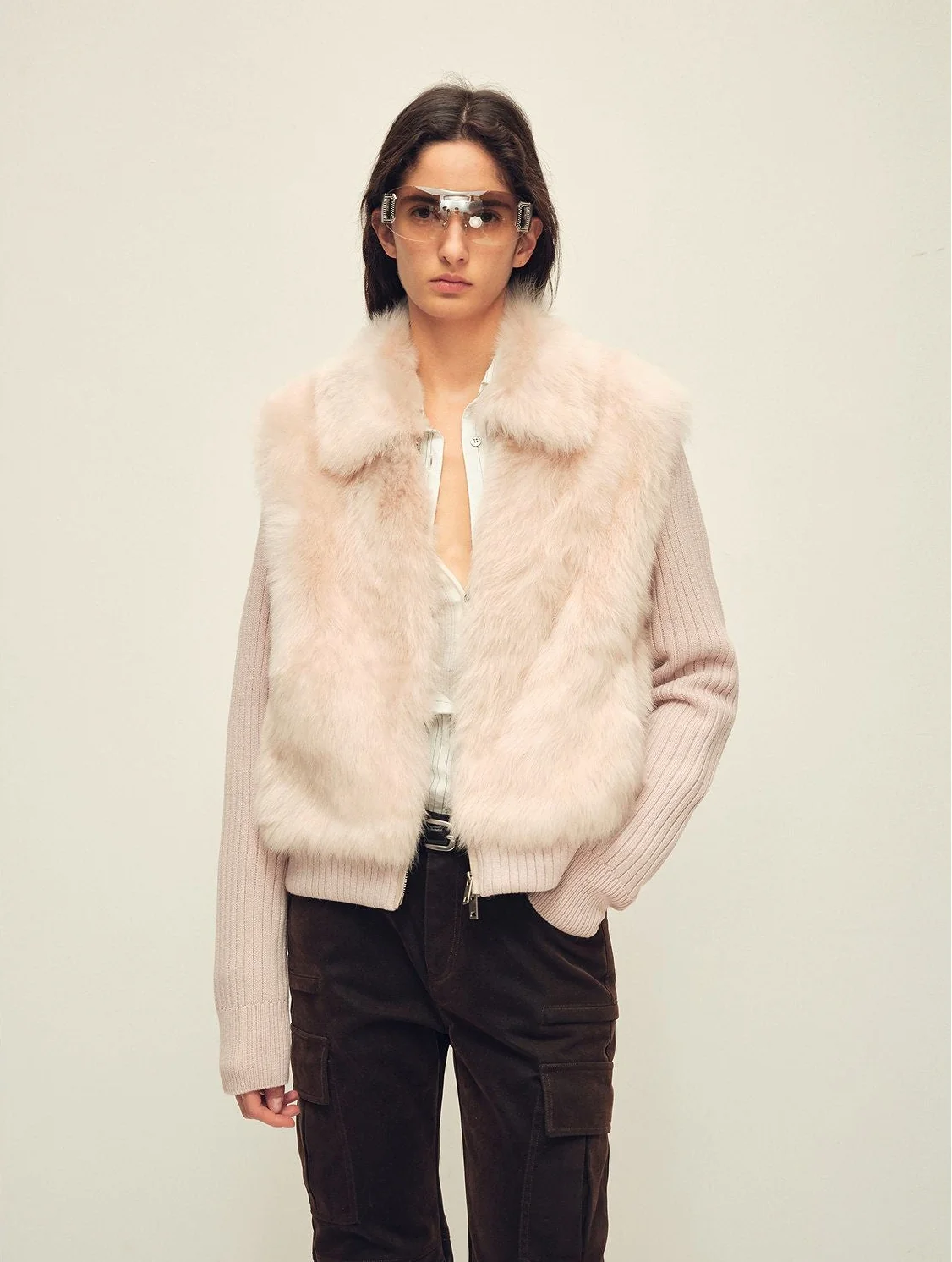 Detachable Fur Cardigan - Image 5