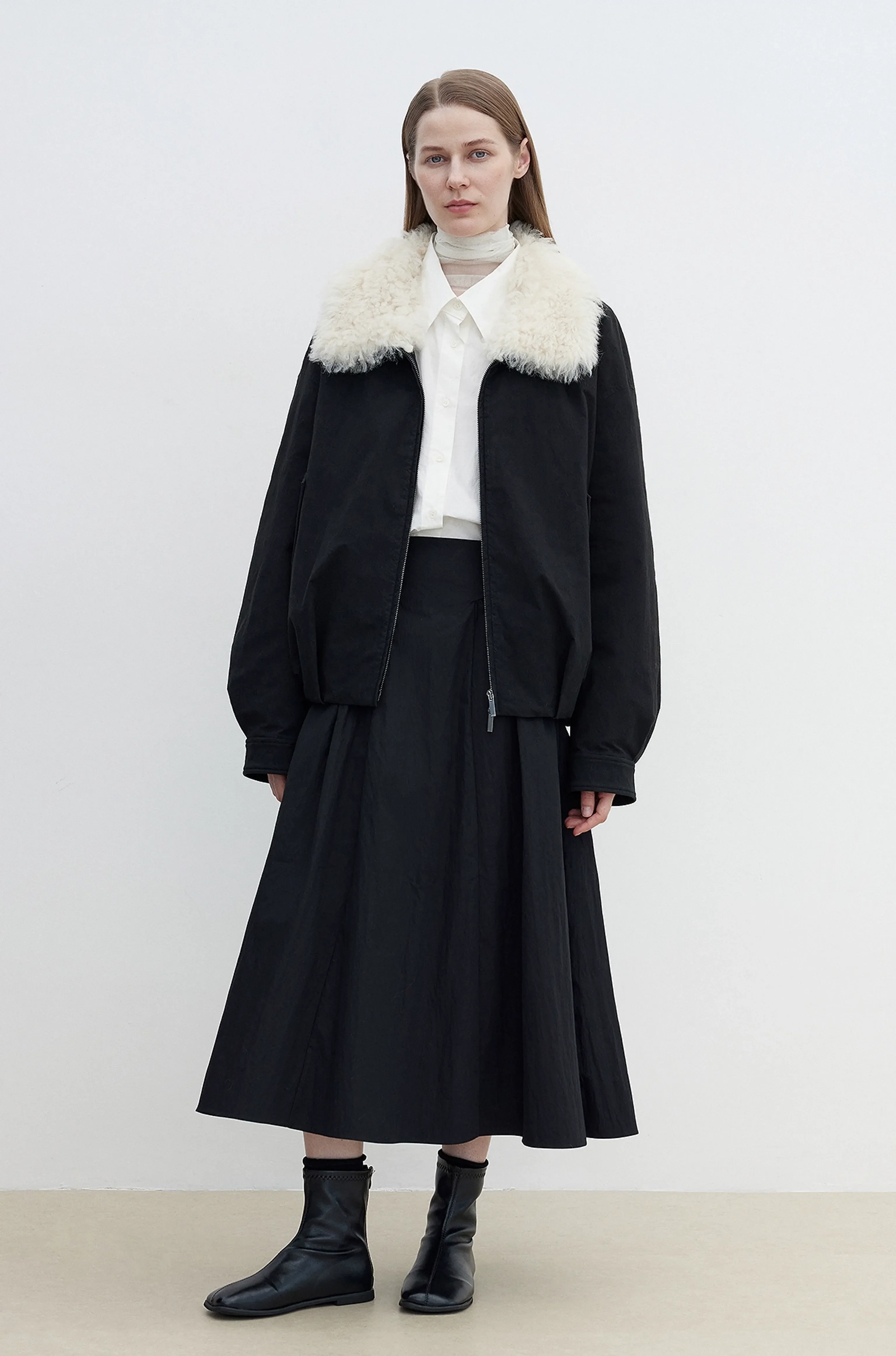 Detachable Fur-Collar Down-Liner Jacket - Image 4