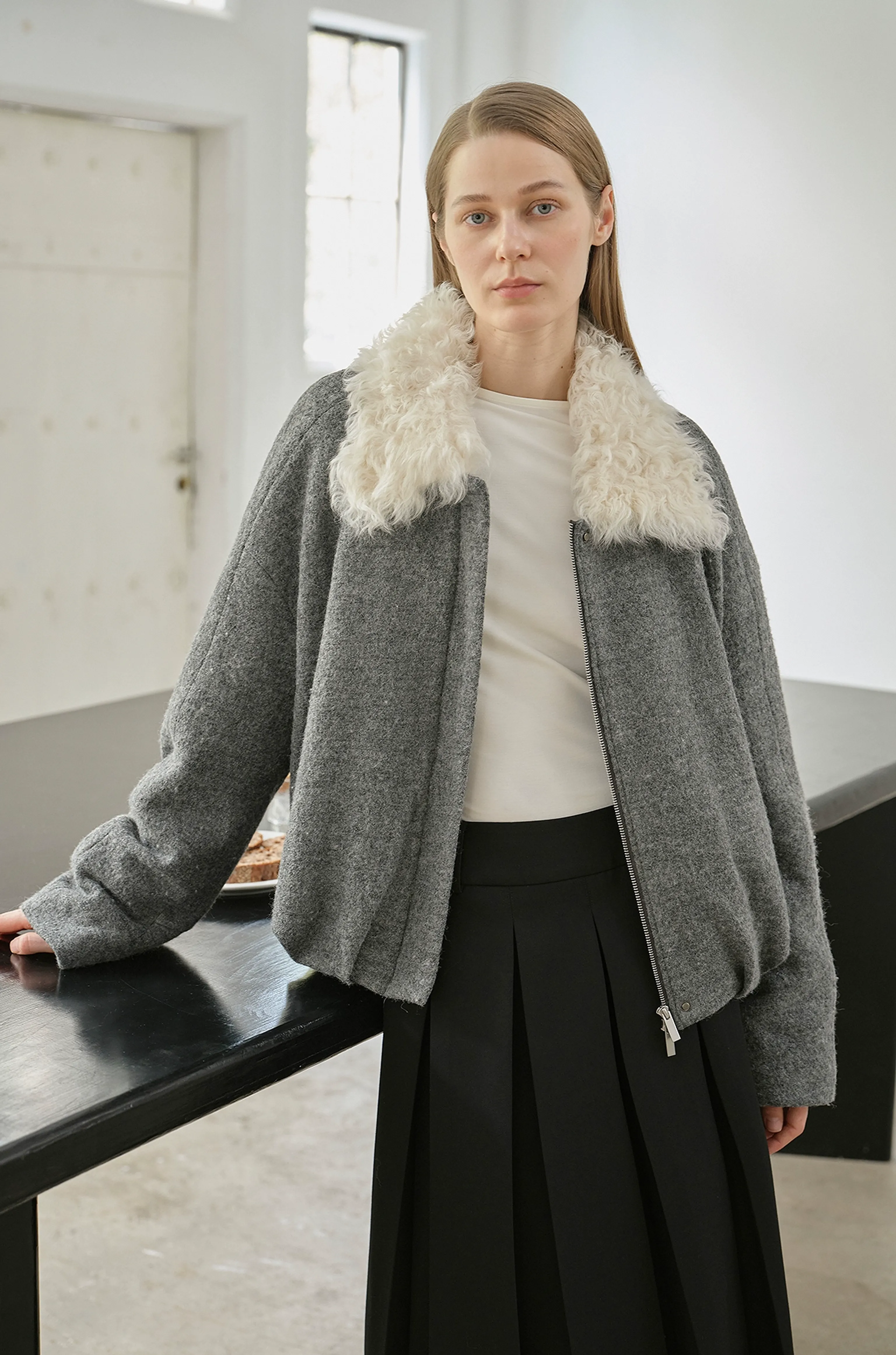 Detachable Fur-Collar Down-Liner Jacket - Image 5