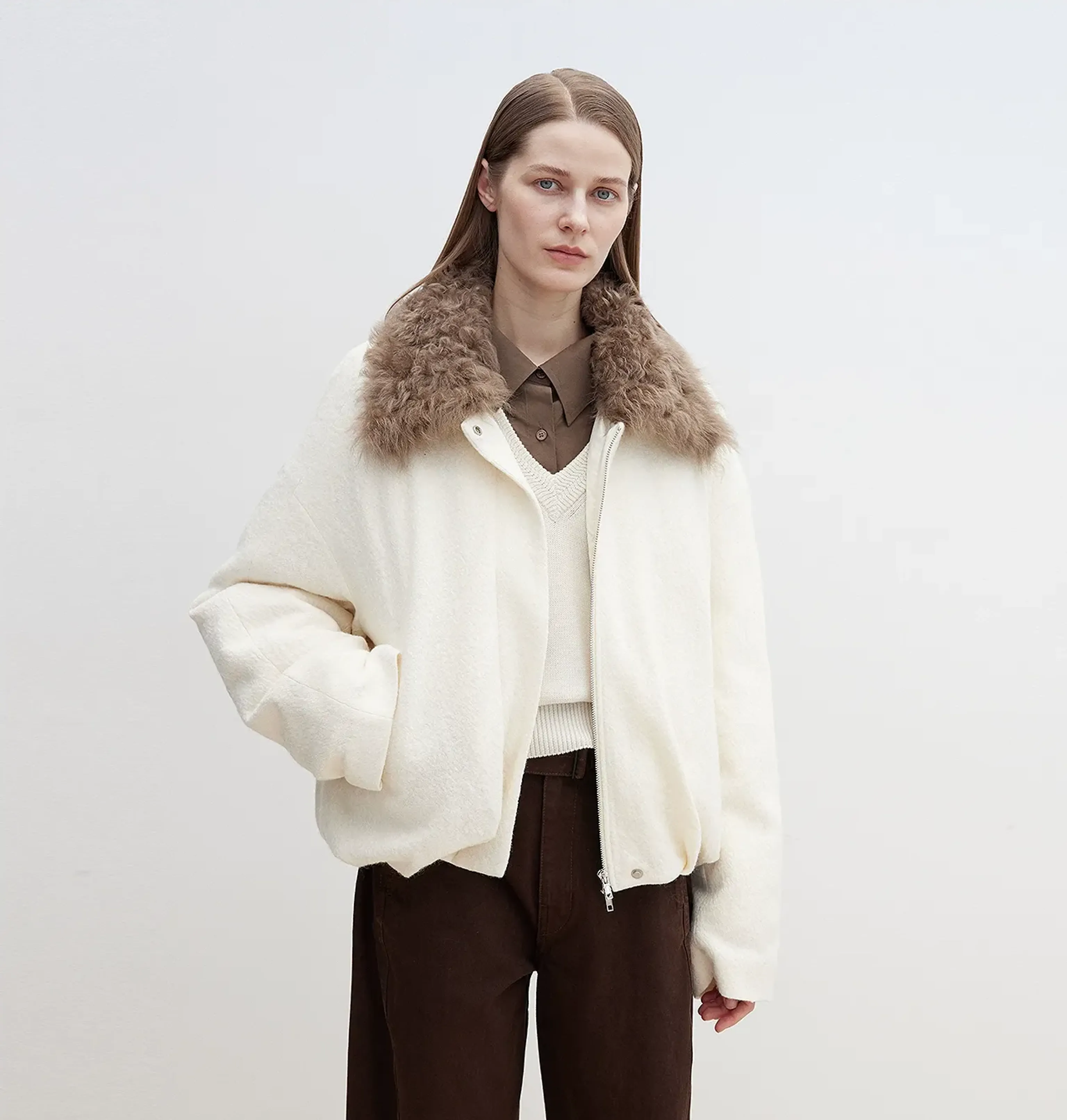 Detachable Fur-Collar Down-Liner Jacket - Image 8