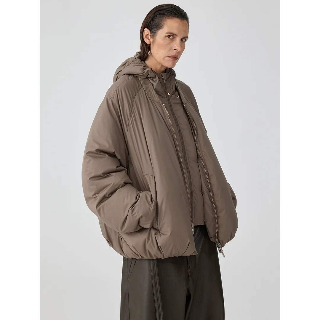 Detachable Hood Puffer Jacket - Image 2