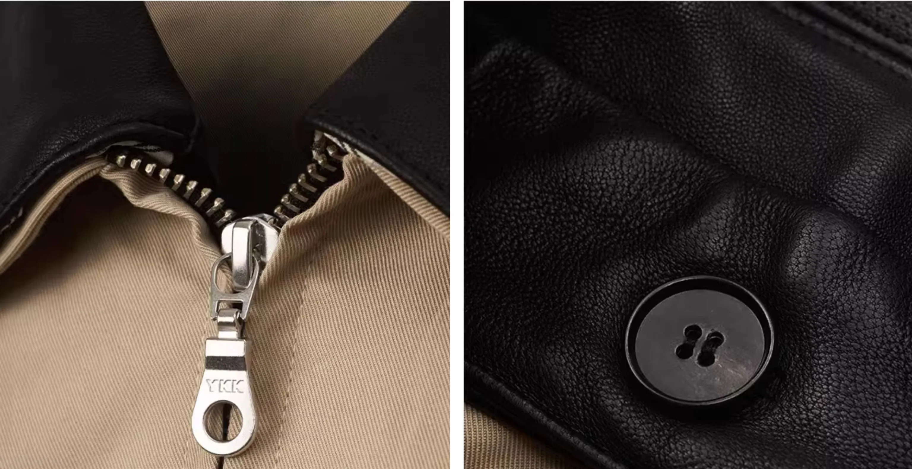 Detachable Leather-Collar Harrington Jacket - Image 7