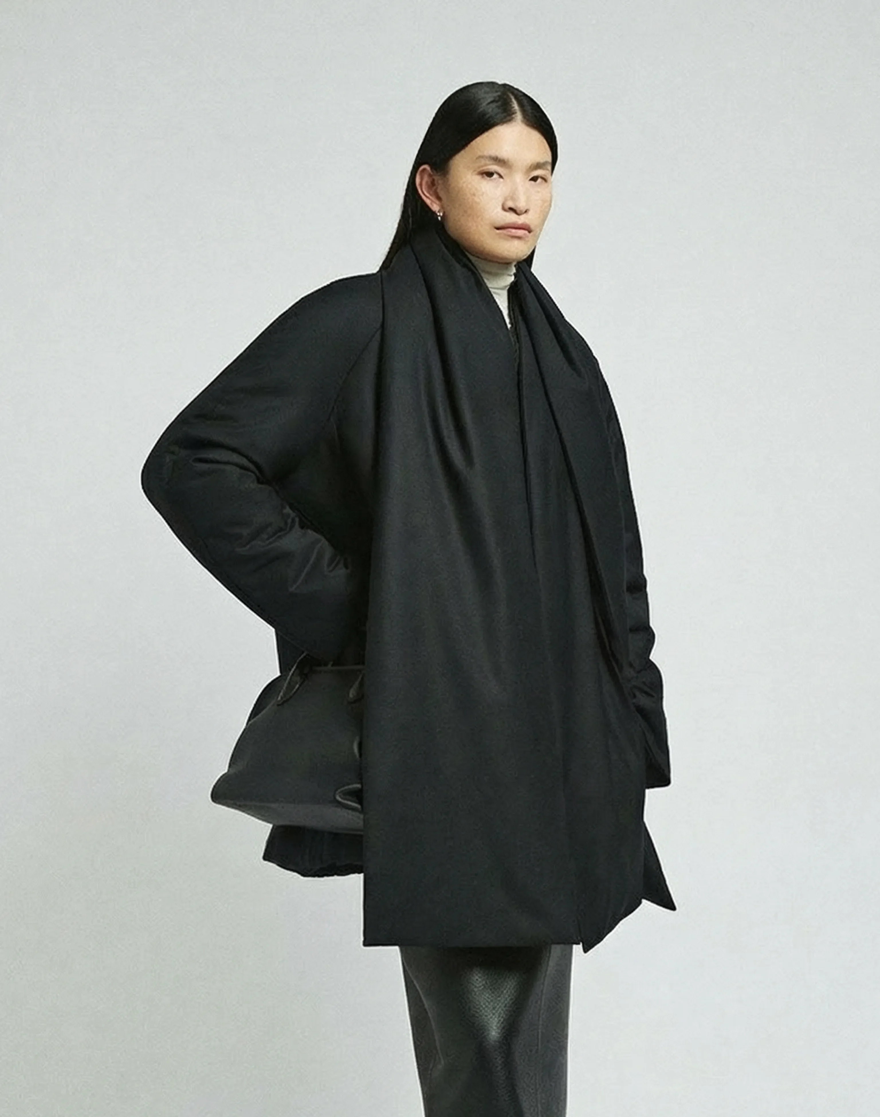 Detachable Scarf Coat - Image 3