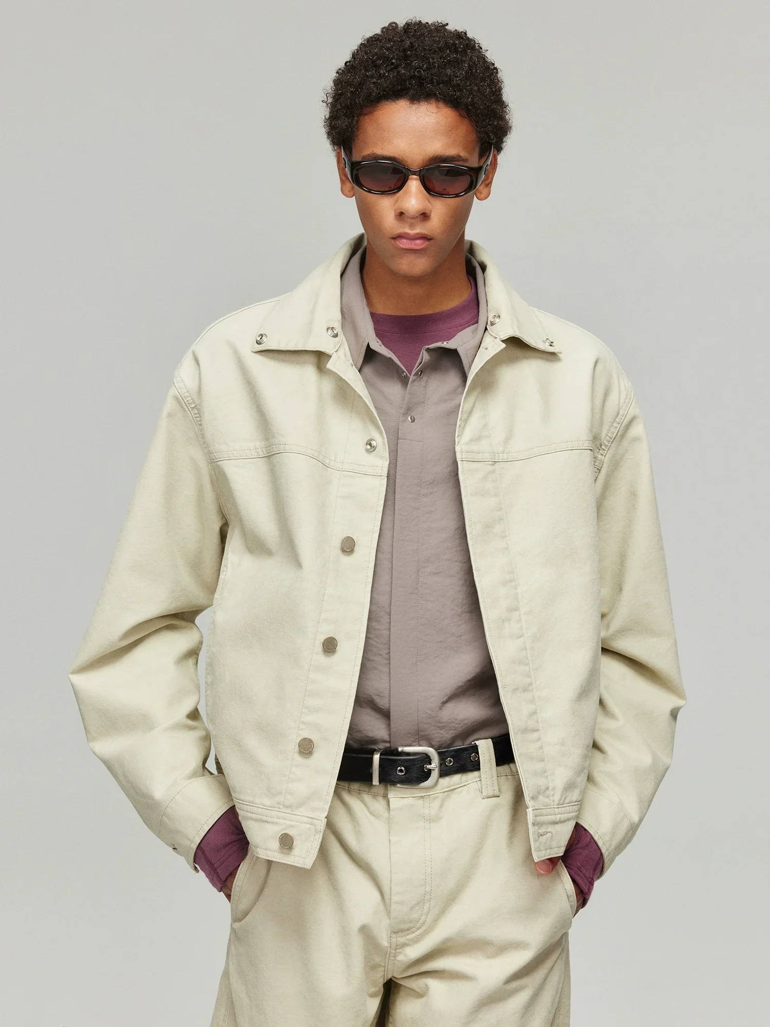 Detachable Sherpa-Collar Denim Jacket - Image 3