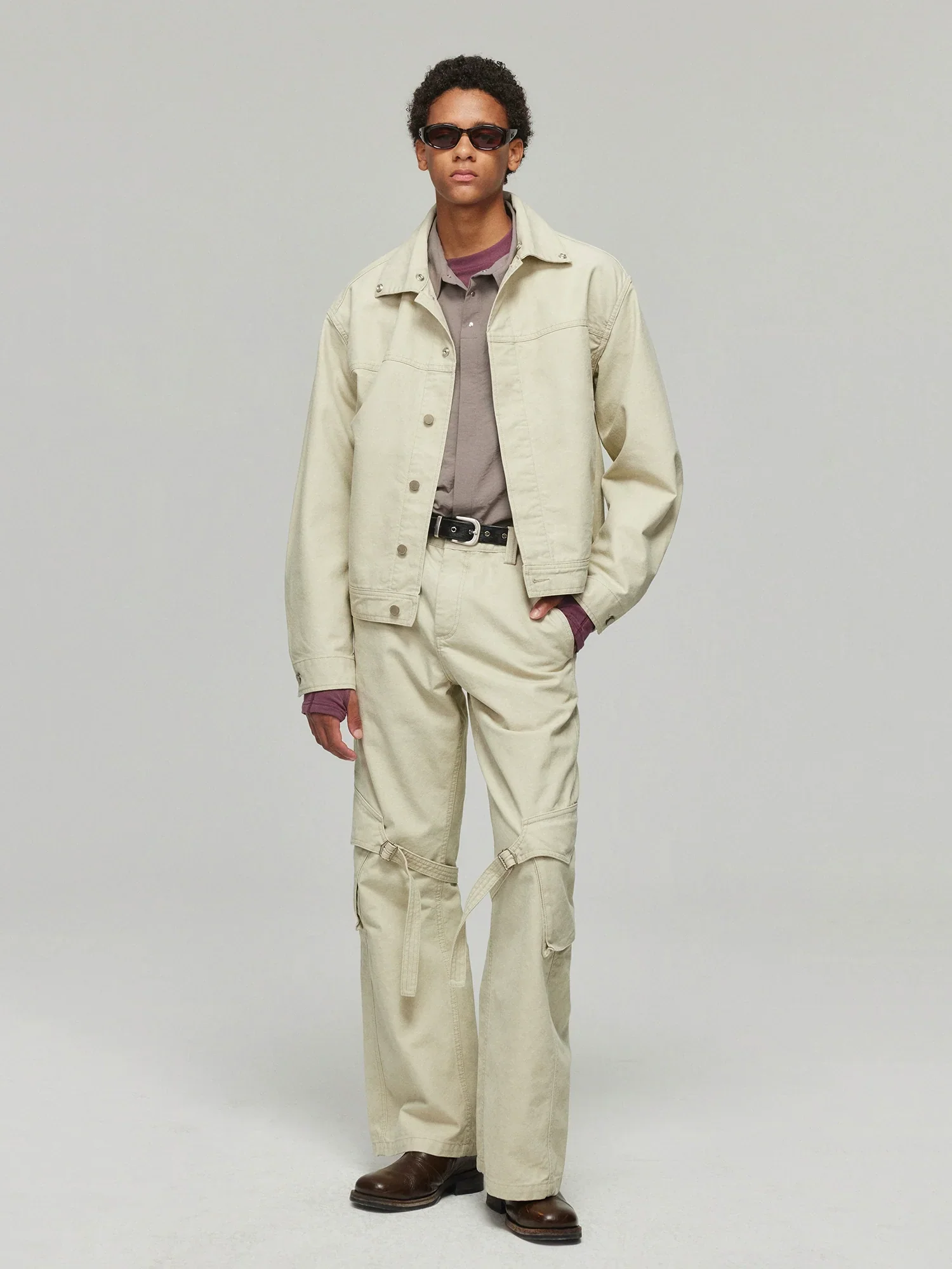 Detachable Sherpa-Collar Denim Jacket - Image 4