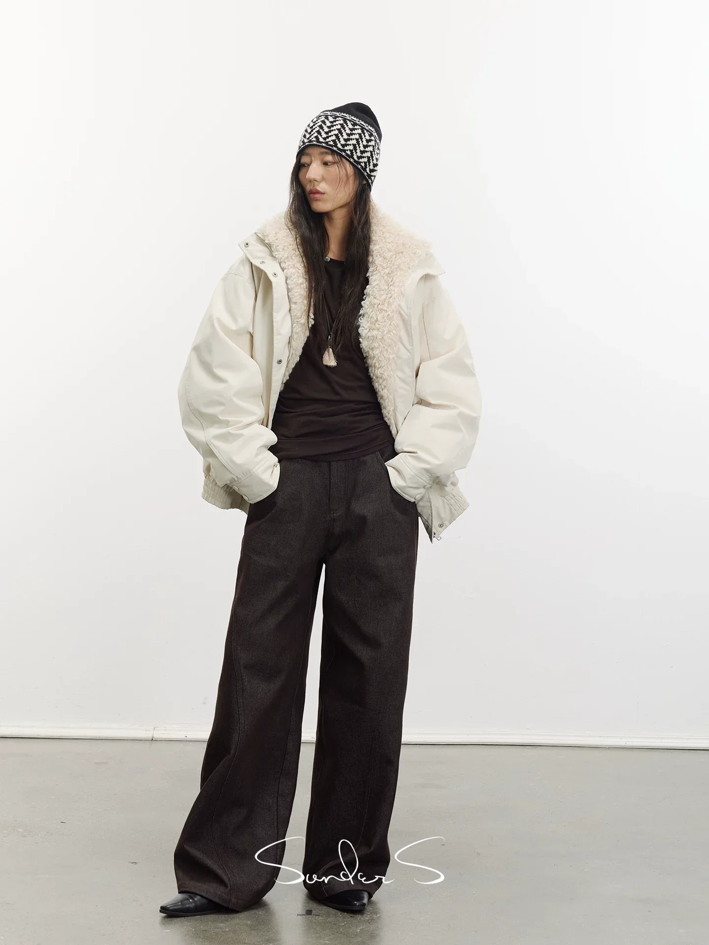 Detachable Sherpa-Collar Down Parka - Image 3