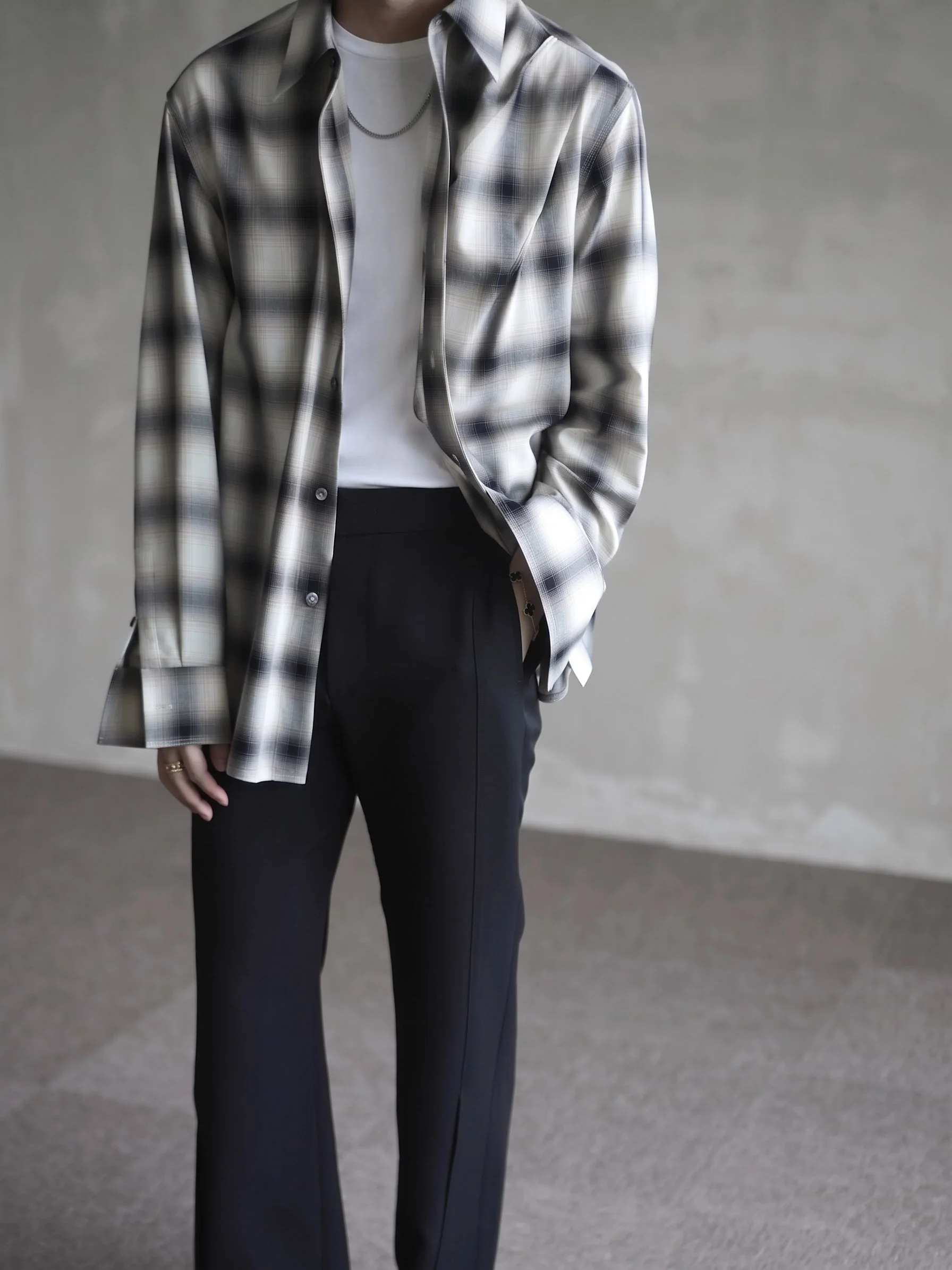 Diagonal Plaid Shirt - Image 4