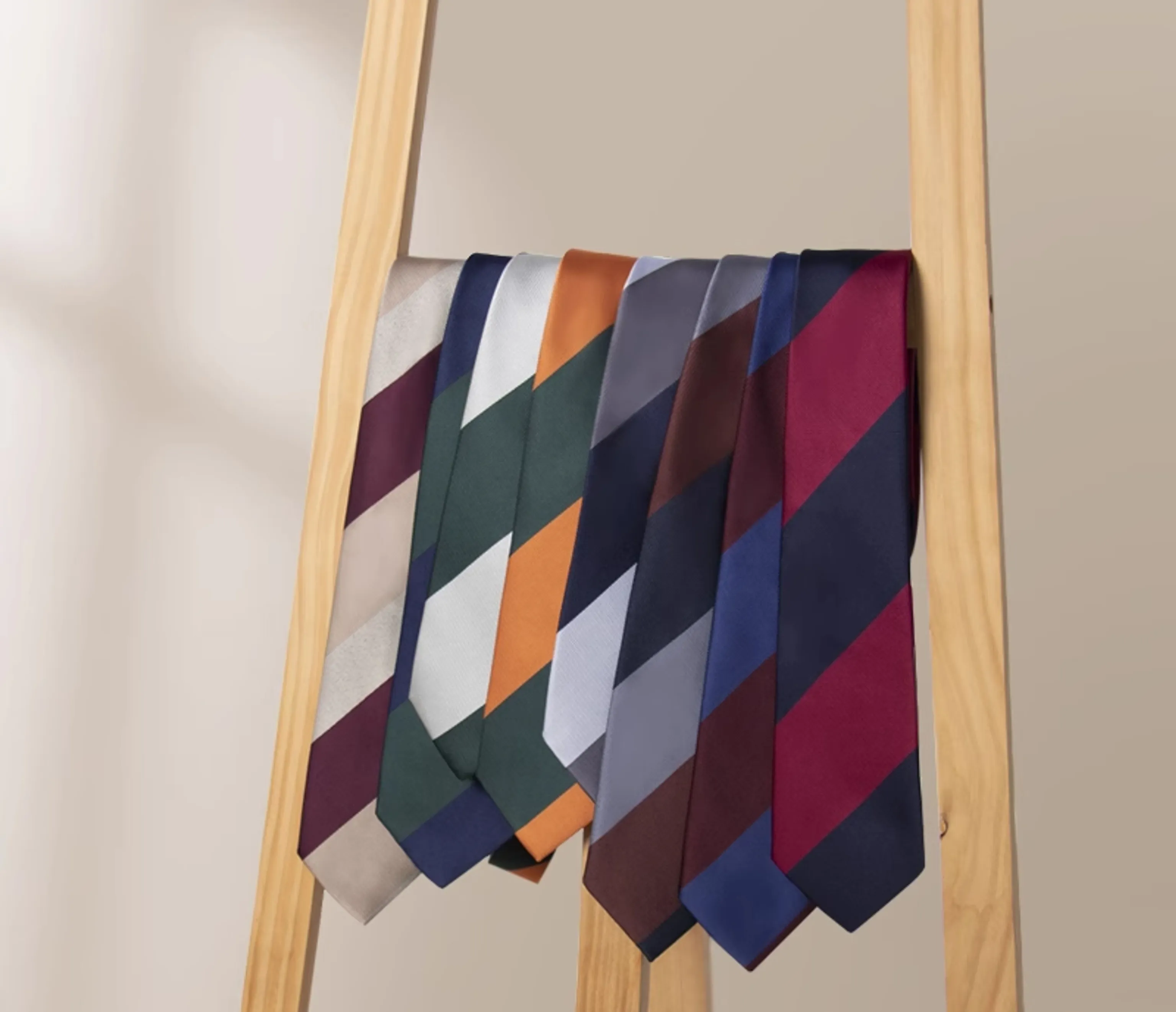Diagonal Striped Necktie Collection - Image 16