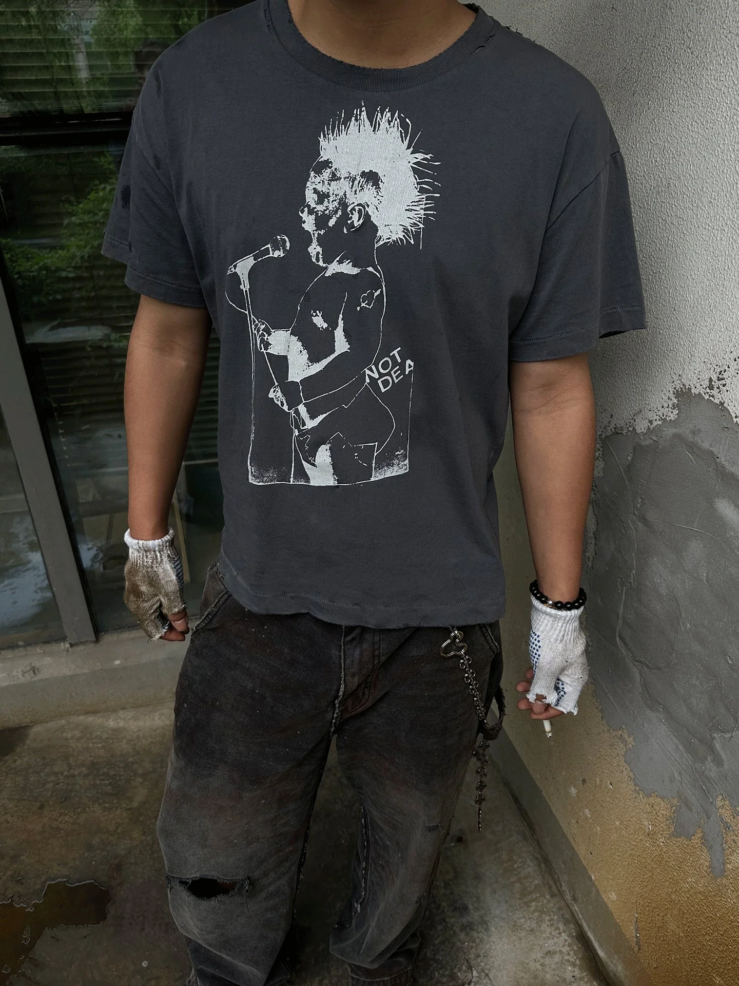 Distressed Graphic Tee - Image 5